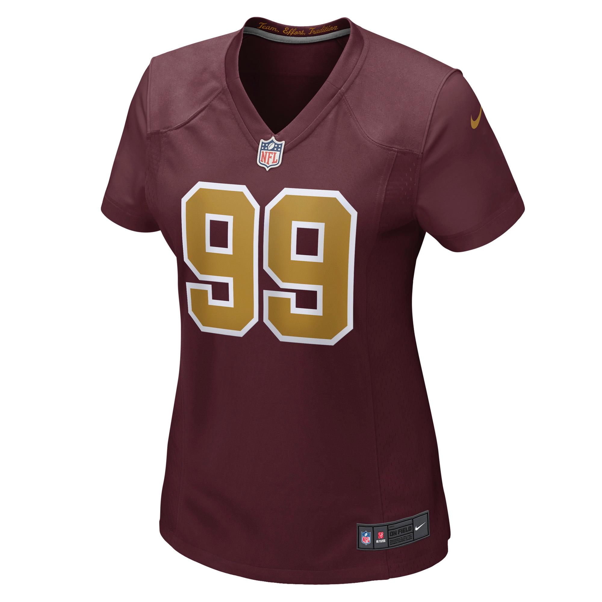 Chase Young Washington Football Team Women's Alternate Game Jersey - Burgundy
