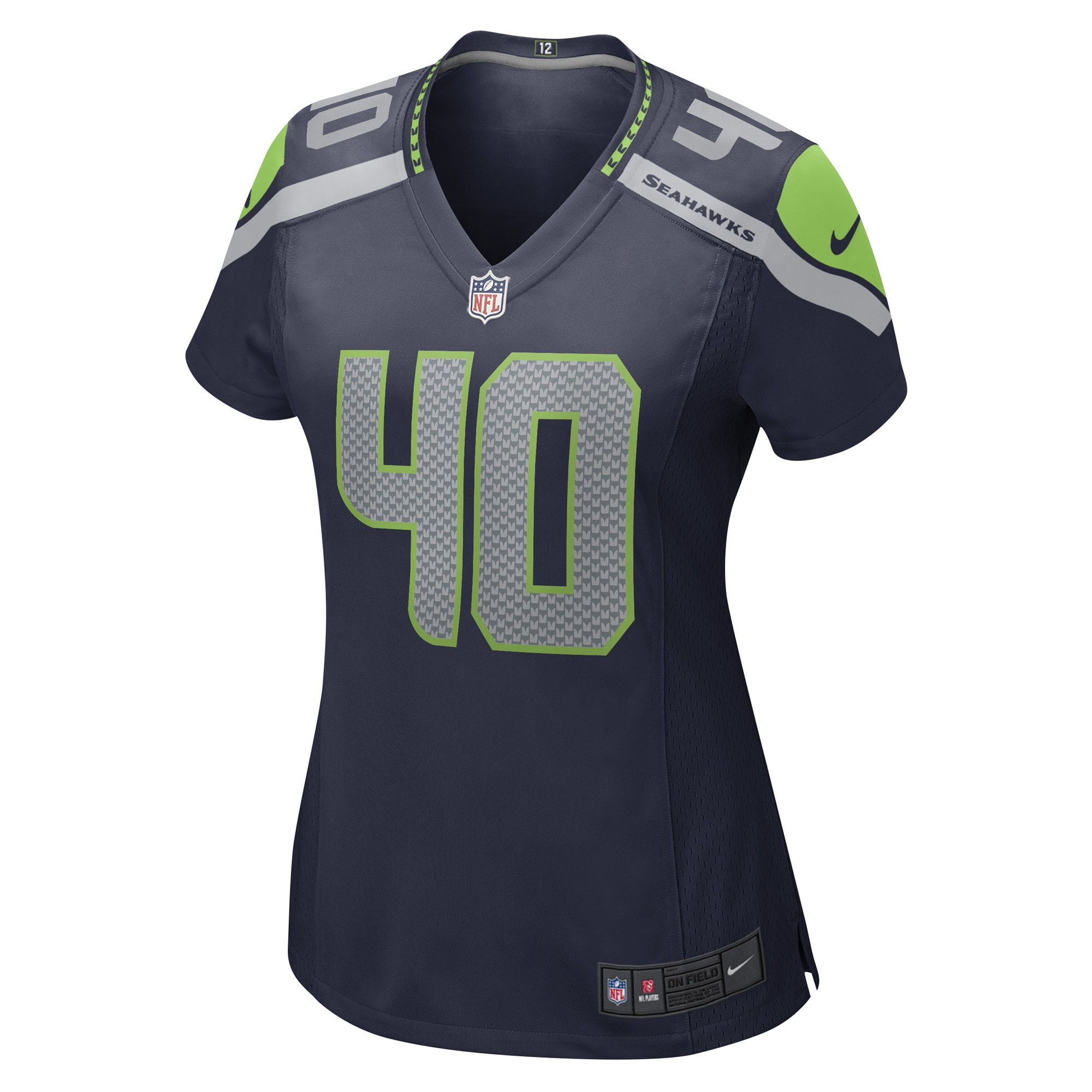 Darryl Johnson Seattle Seahawks Women's Game Player Jersey - College Navy