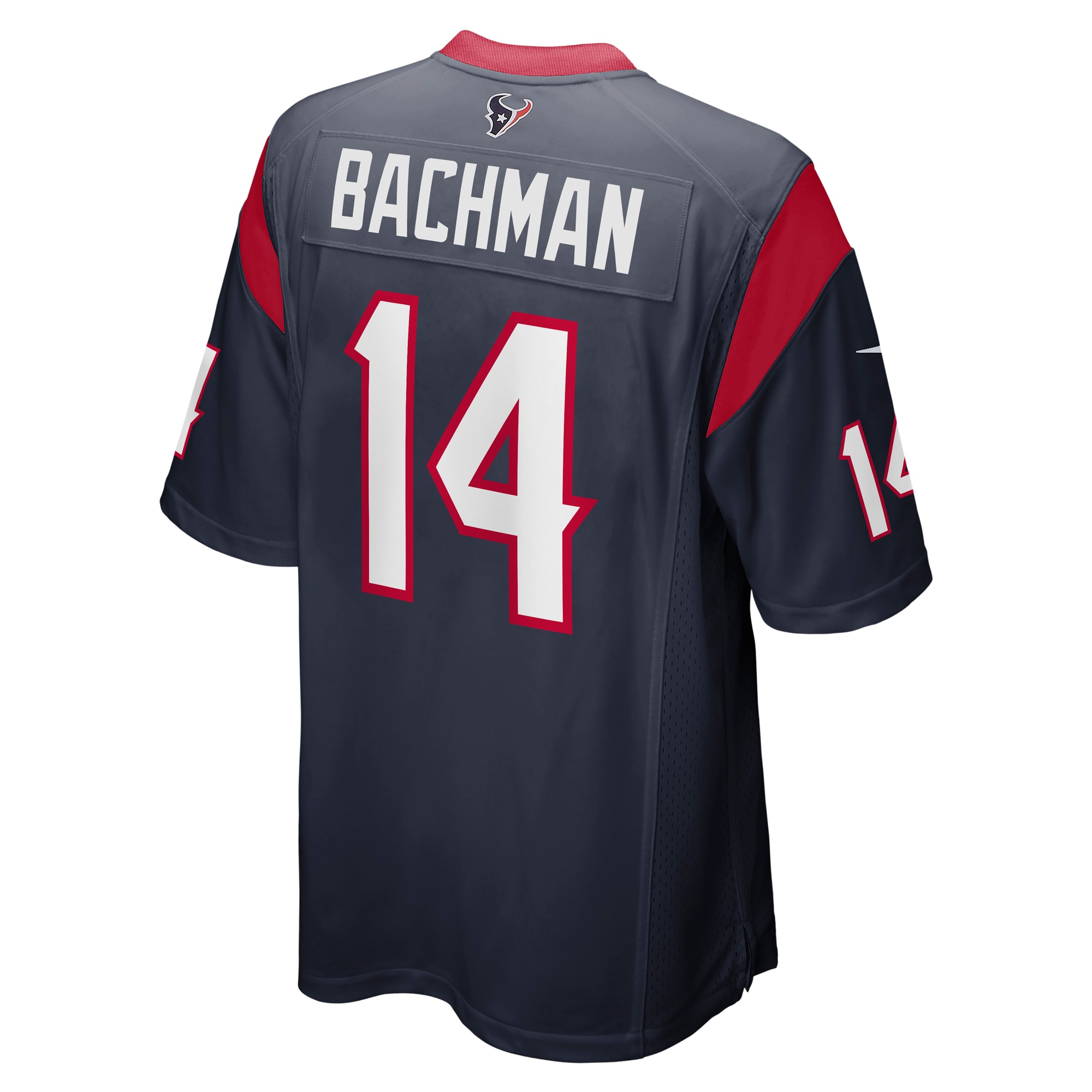 Alex Bachman Houston TexansTeam Game Jersey - Navy