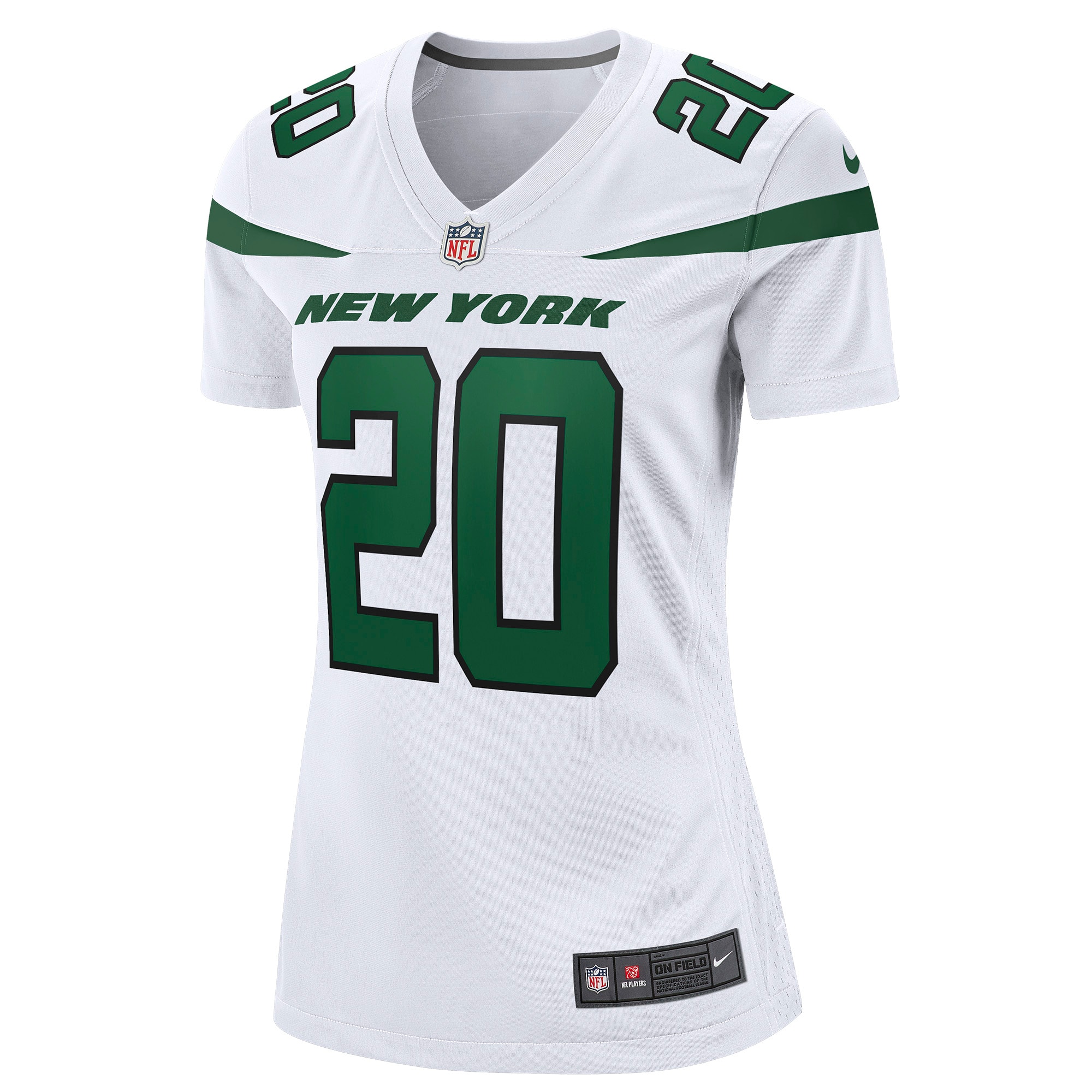 Breece Hall New York Jets Women's Away Game Player Jersey - White