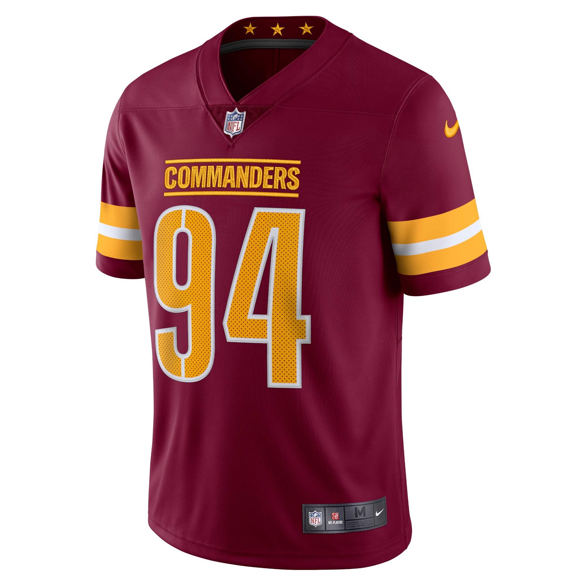 Da'Ron Payne Washington CommandersVapor Limited Jersey - Burgundy