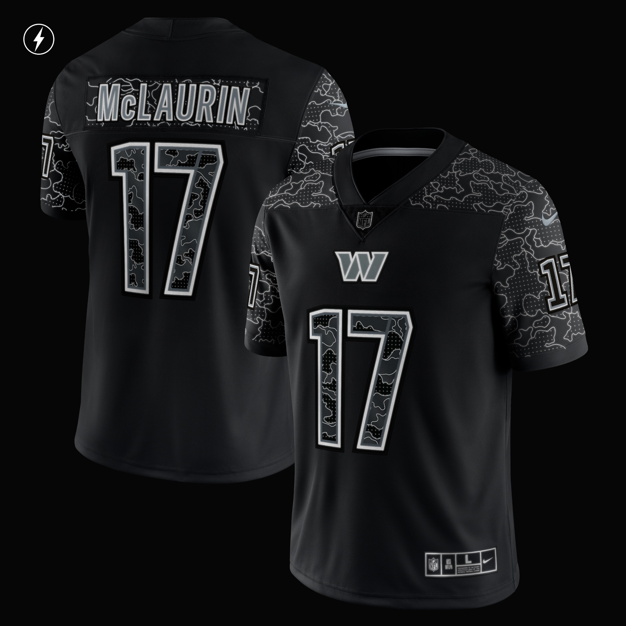 Terry McLaurin Washington CommandersRFLCTV Limited Jersey - Black