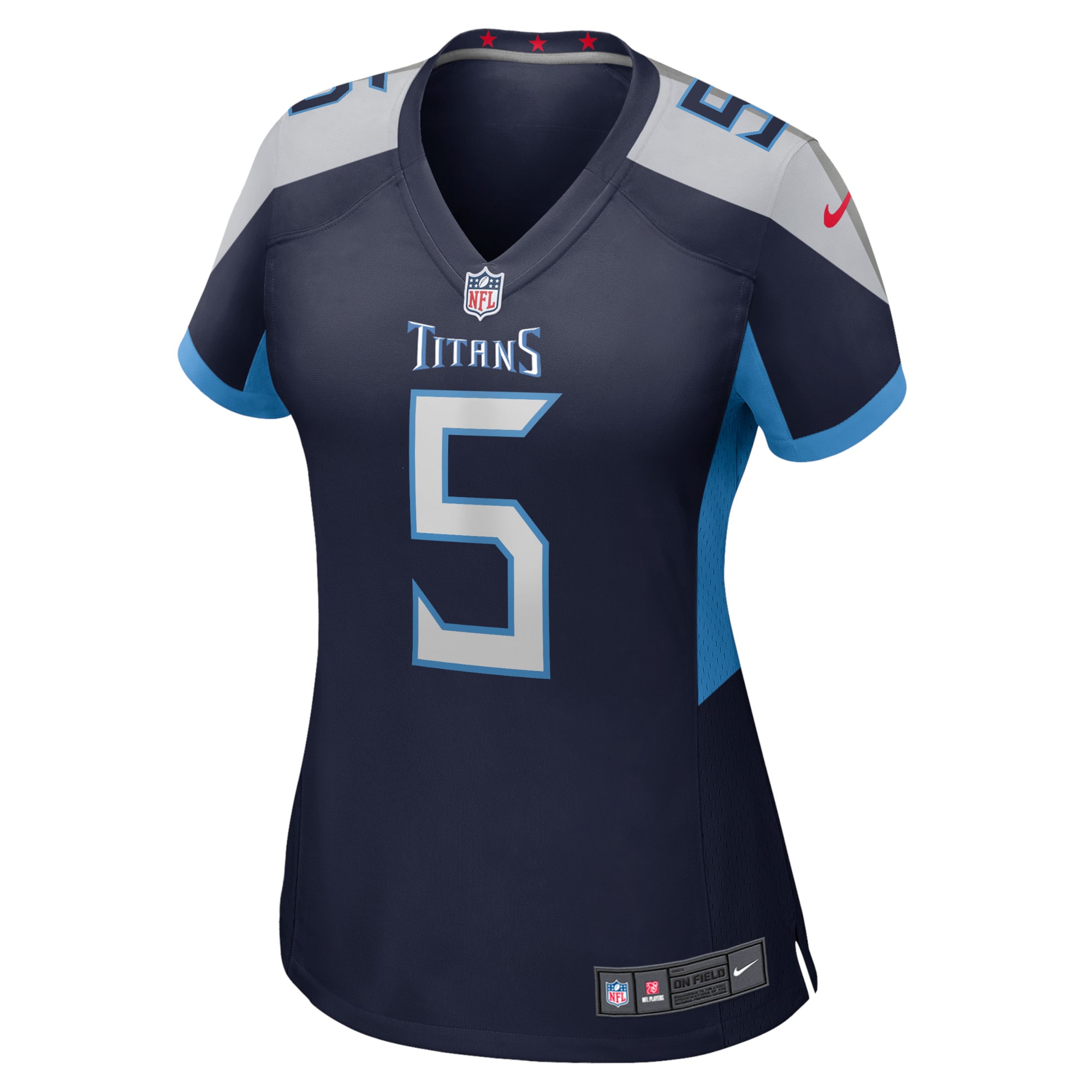 Kevin Hogan Tennessee Titans Women's Home Game Player Jersey - Navy