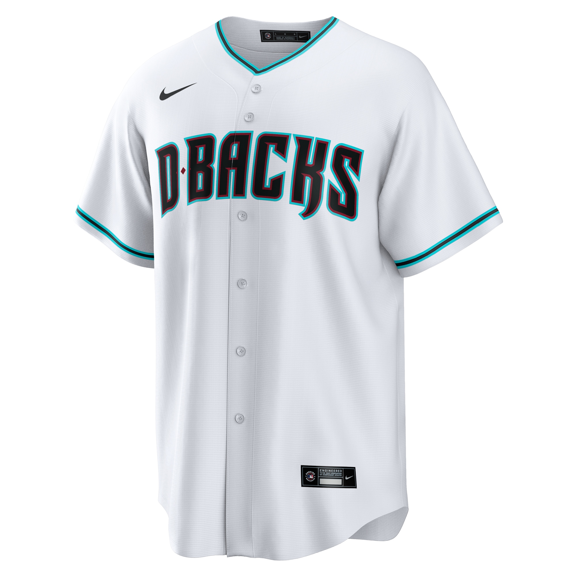 Arizona DiamondbacksAlternate Replica Custom Jersey - White