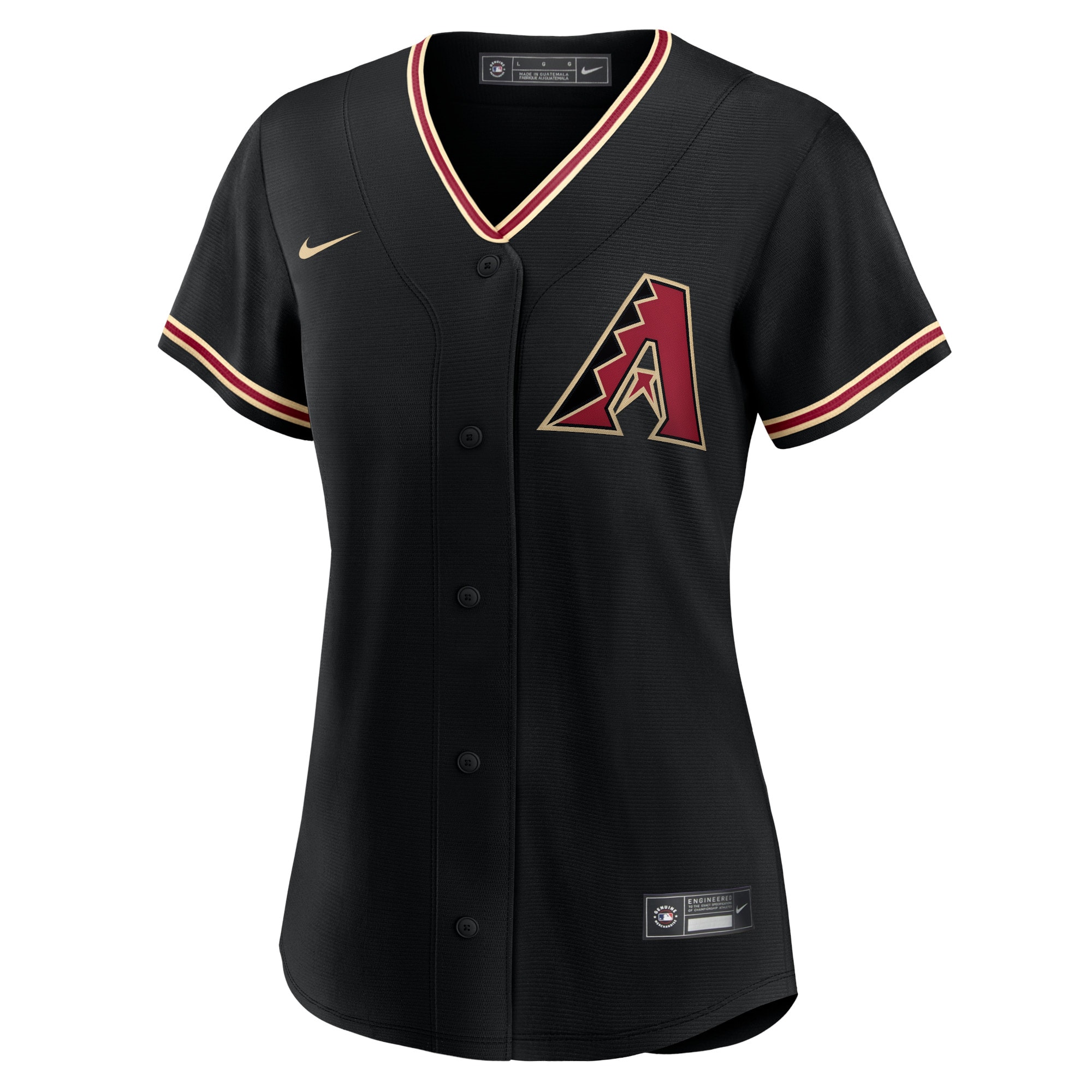 Arizona Diamondbacks Women's Alternate Replica Team Jersey - Black