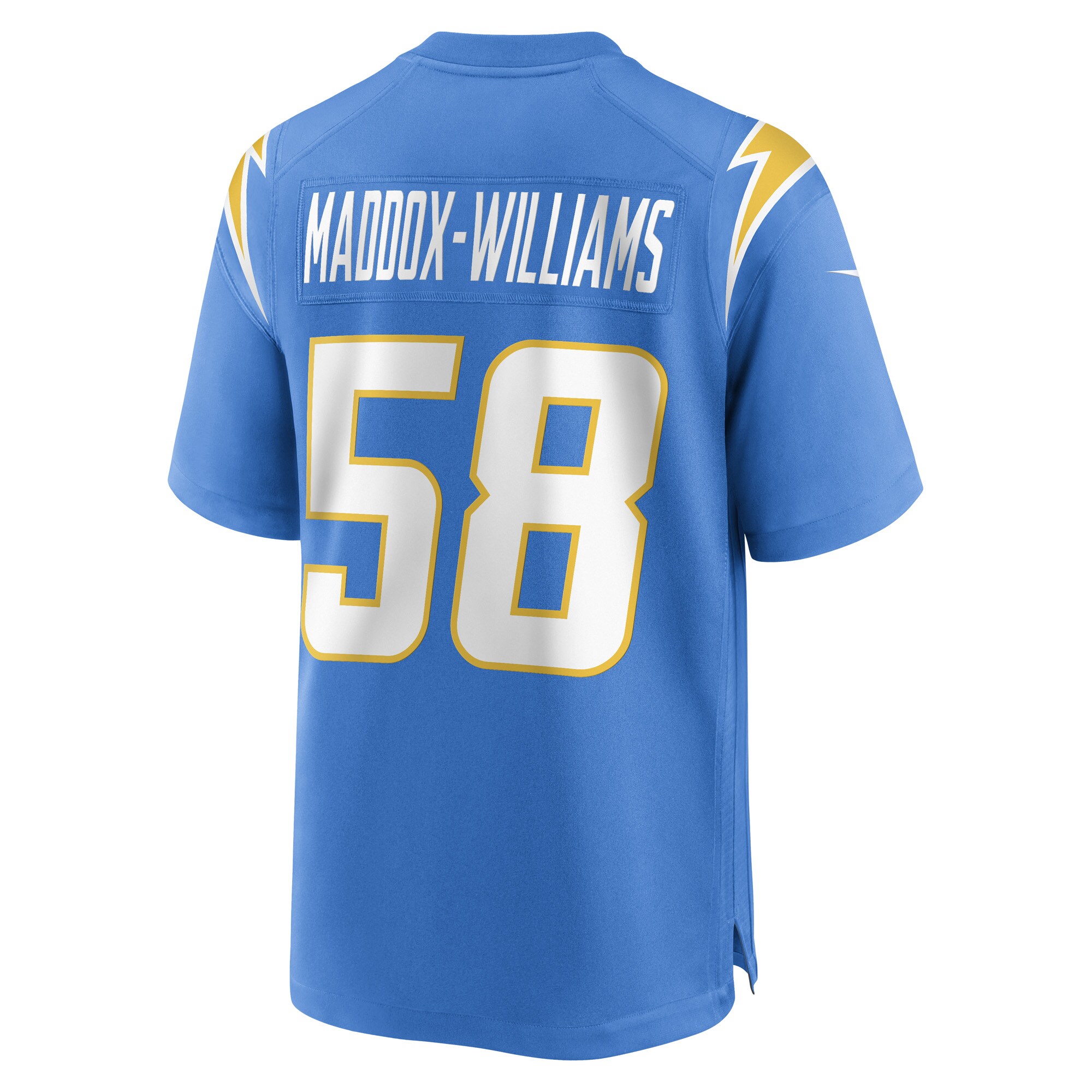 Tyreek Maddox-Williams Los Angeles ChargersGame Player Jersey - Powder Blue
