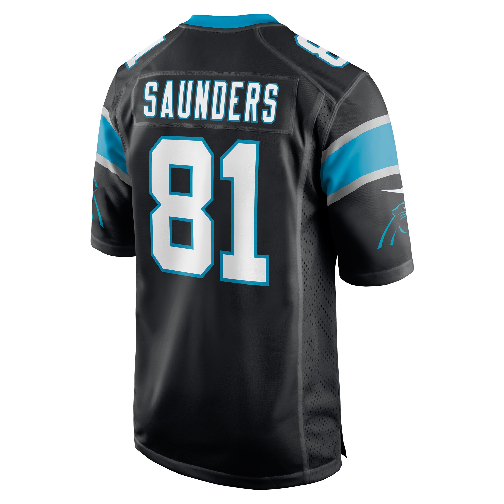 CJ Saunders Carolina PanthersGame Player Jersey - Black