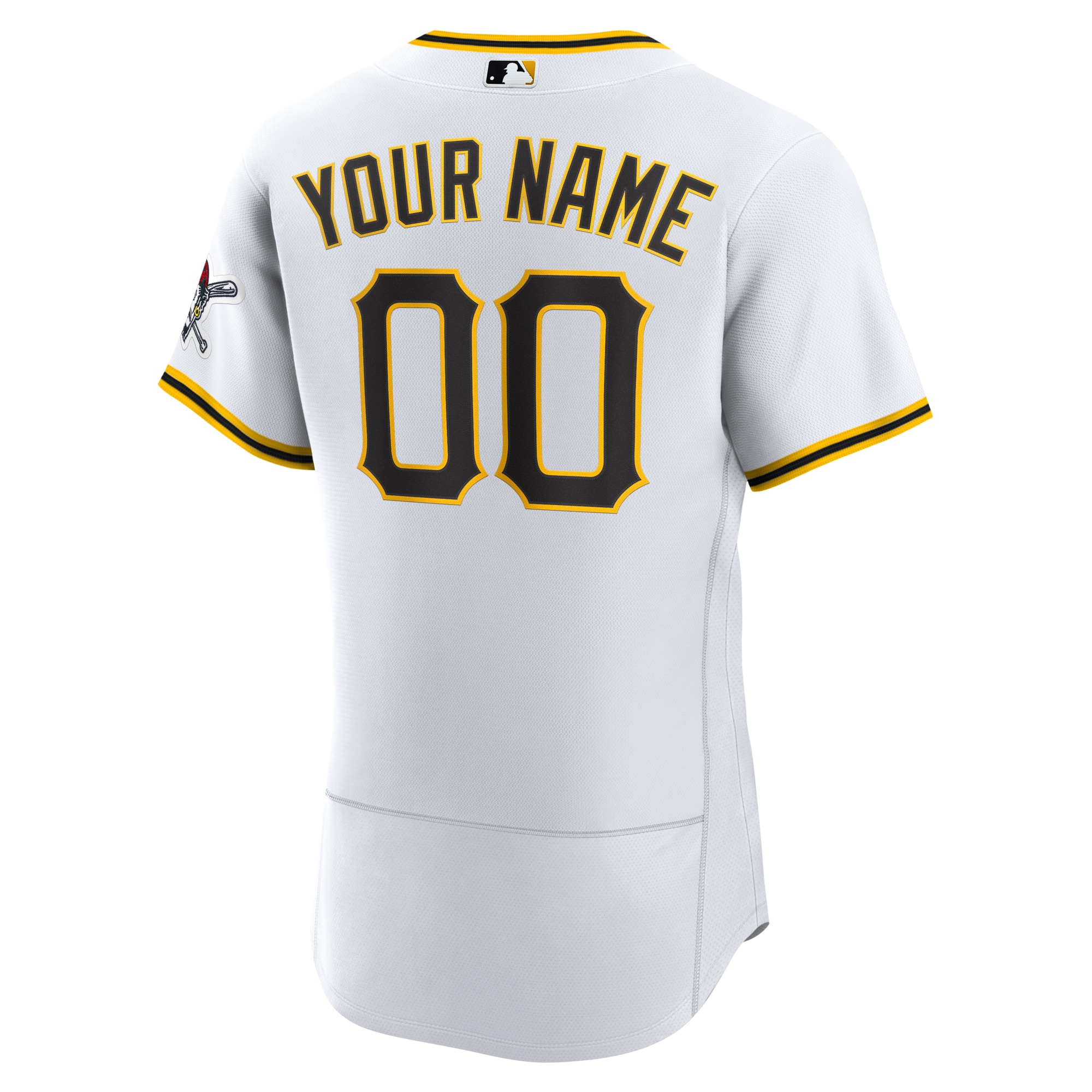 Pittsburgh PiratesHome Authentic Custom Jersey - White