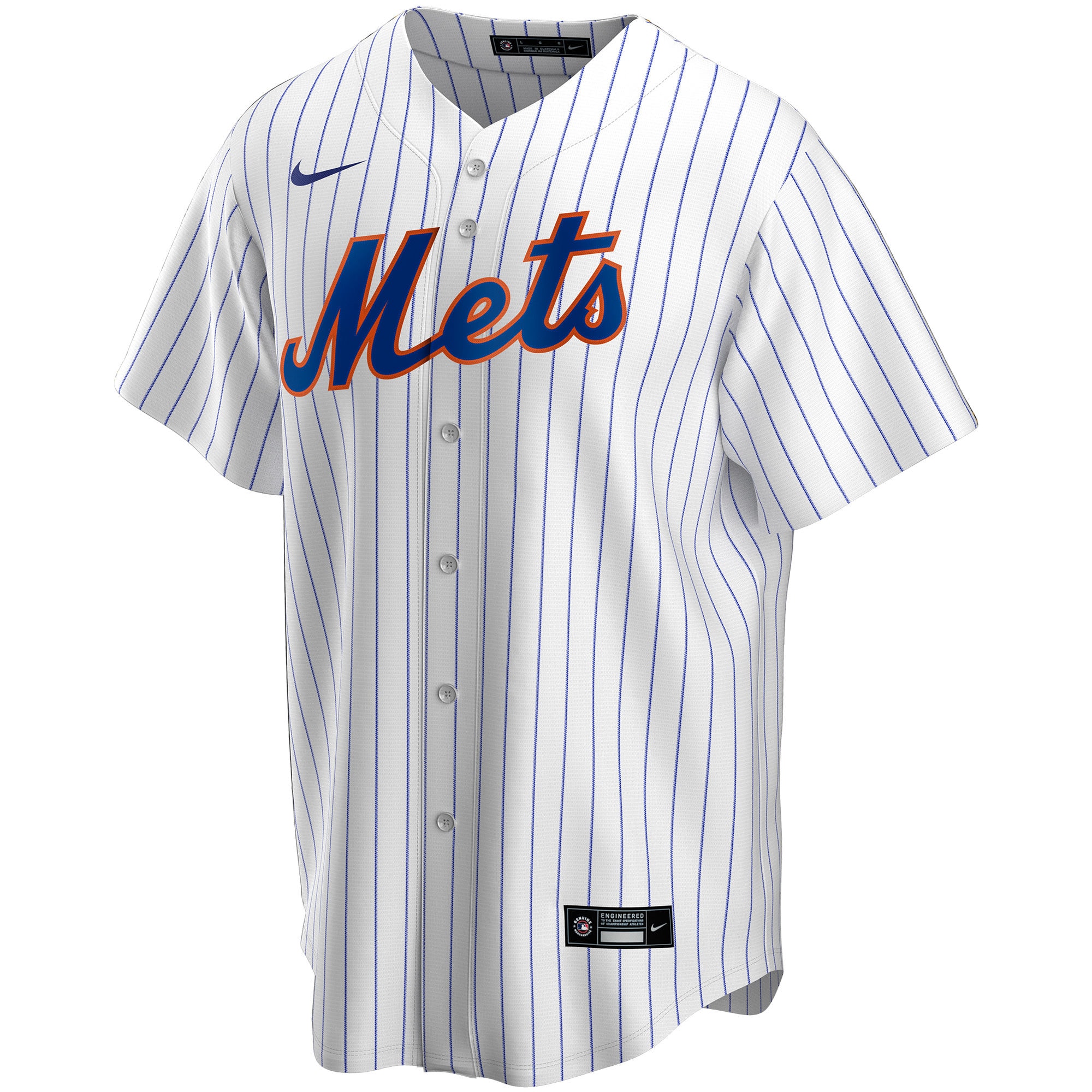 New York MetsHome Replica Custom Jersey - White