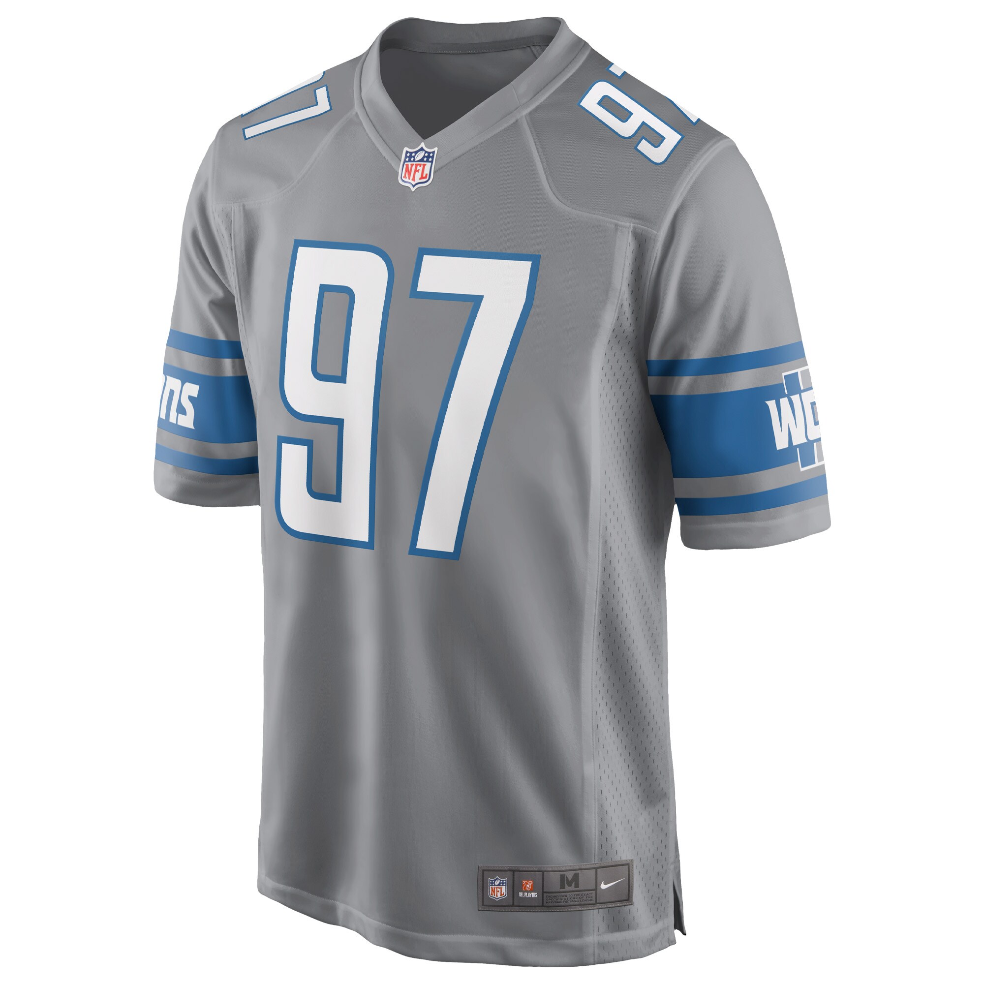 Aidan Hutchinson Detroit LionsGame Jersey - Silver