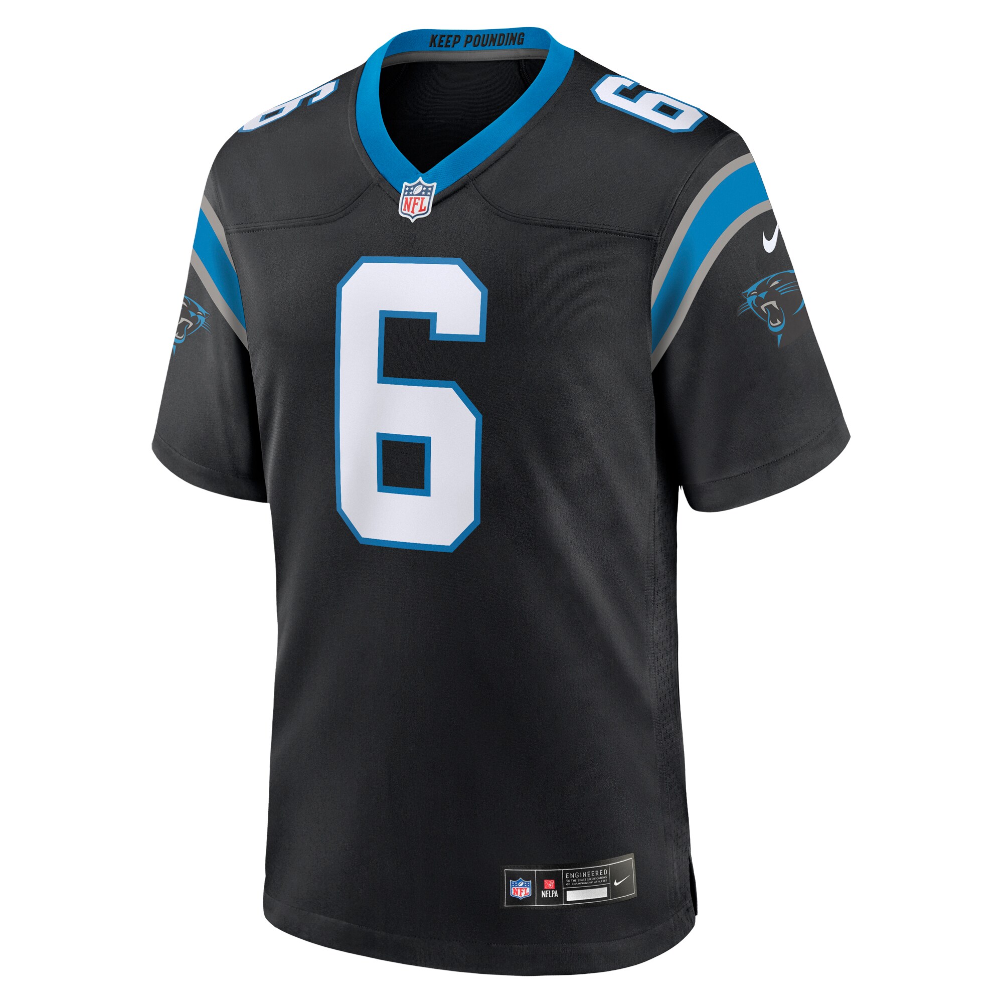 Miles Sanders Carolina PanthersGame Player Jersey - Black