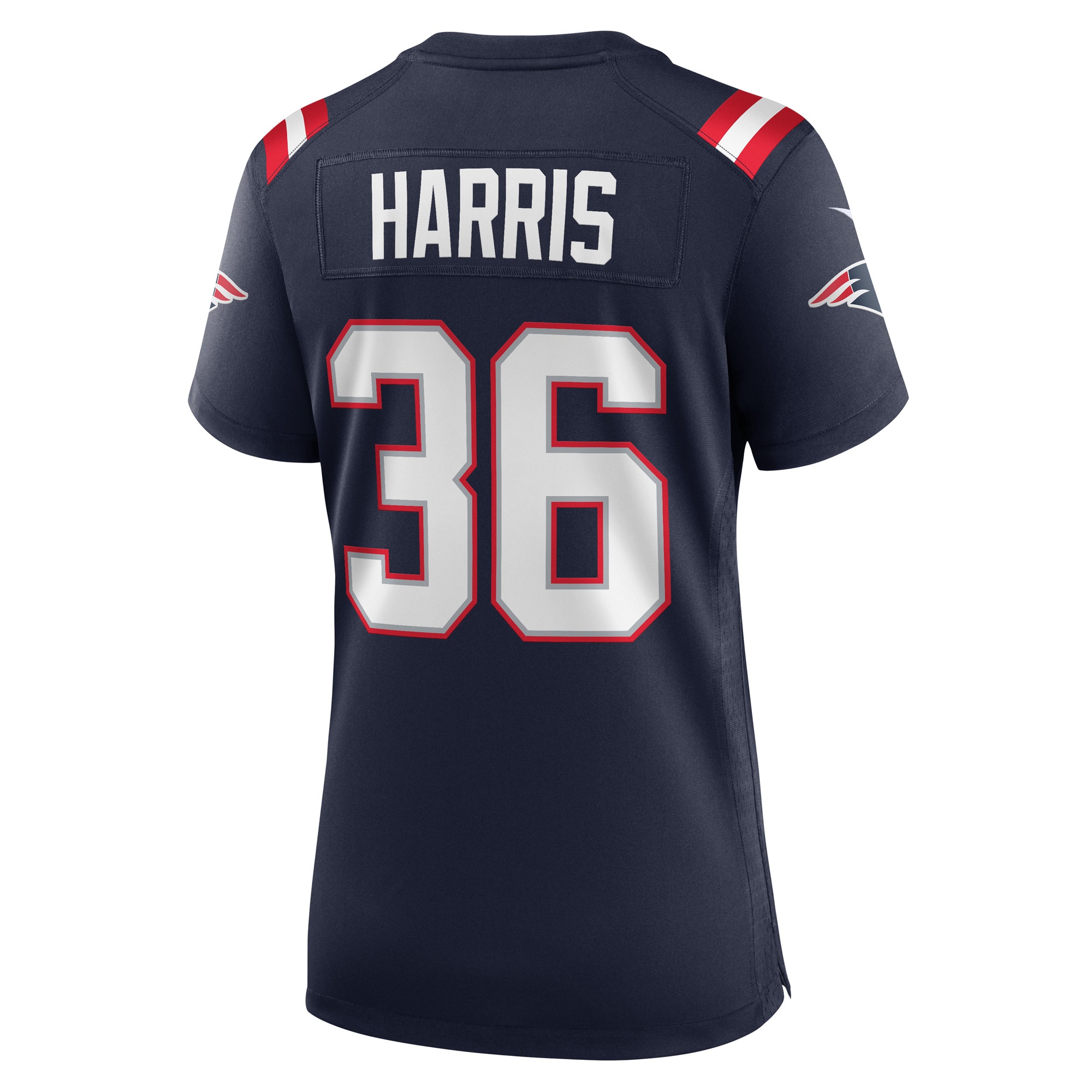 Kevin Harris New England Patriots Women's Game Player Jersey - Navy