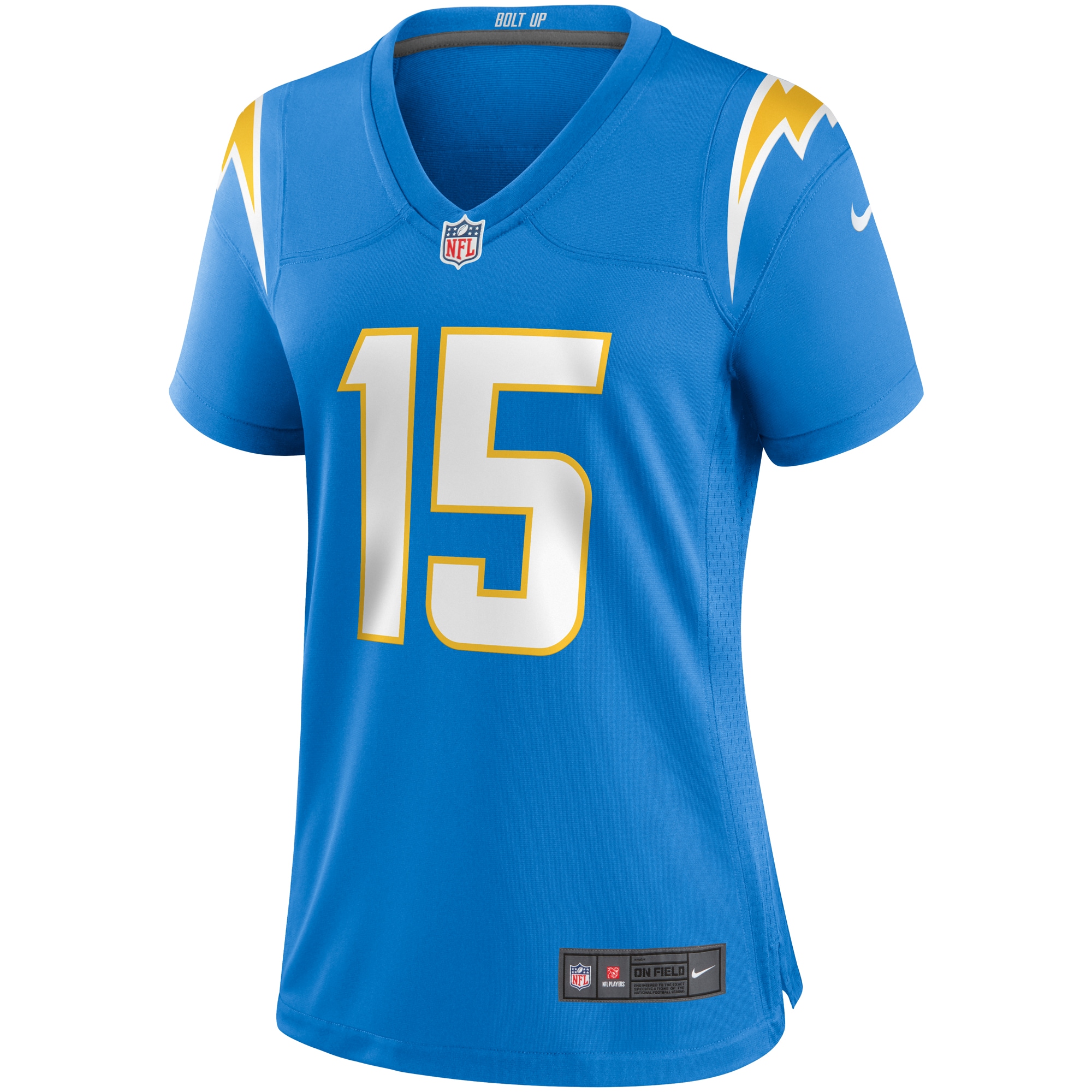 Jalen Guyton Los Angeles Chargers Women's Player Game Jersey - Powder Blue