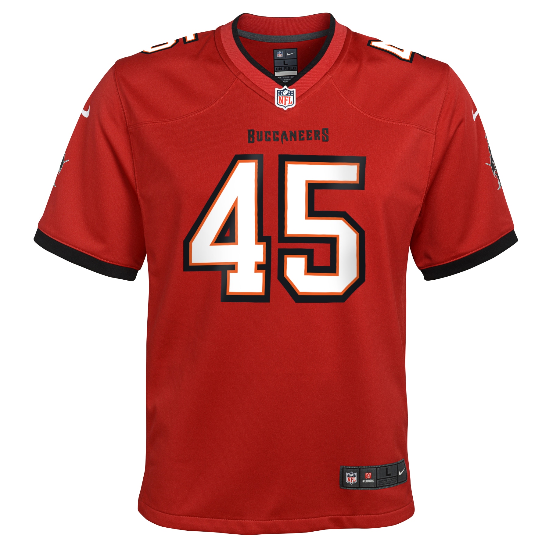 Devin White Tampa Bay BuccaneersYouth Game Jersey - Red