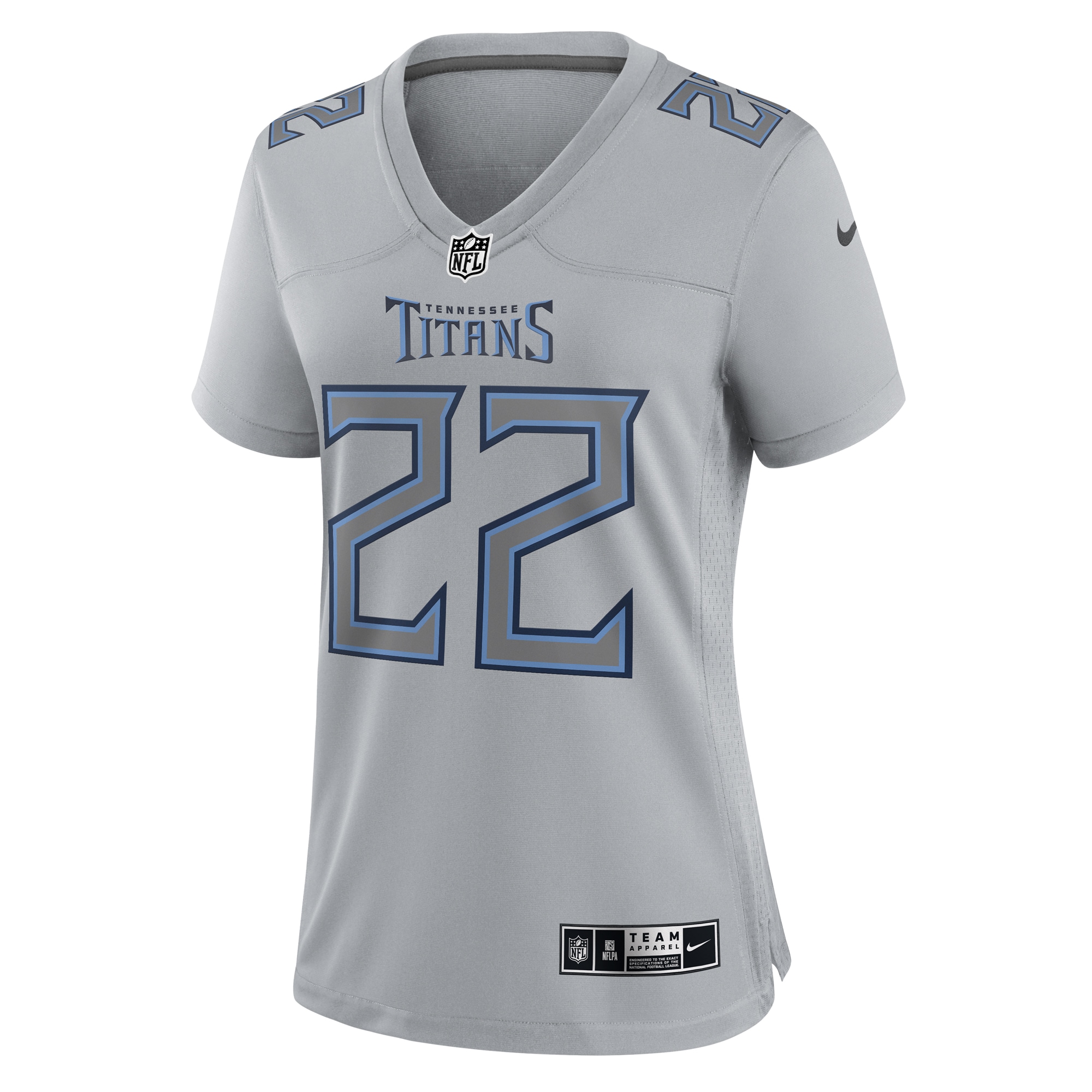 Derrick Henry Tennessee Titans Women's Atmosphere Fashion Game Jersey - Gray