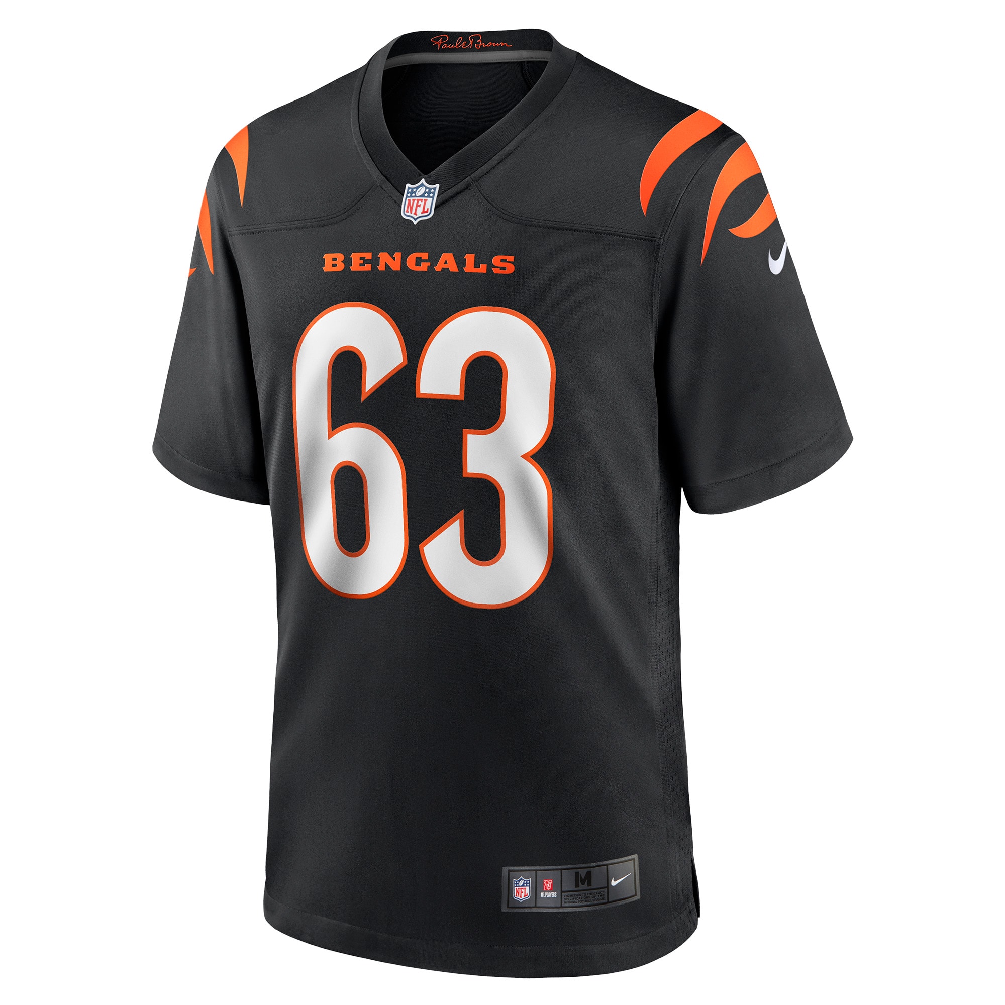 Trey Hill Cincinnati BengalsGame Jersey - Black