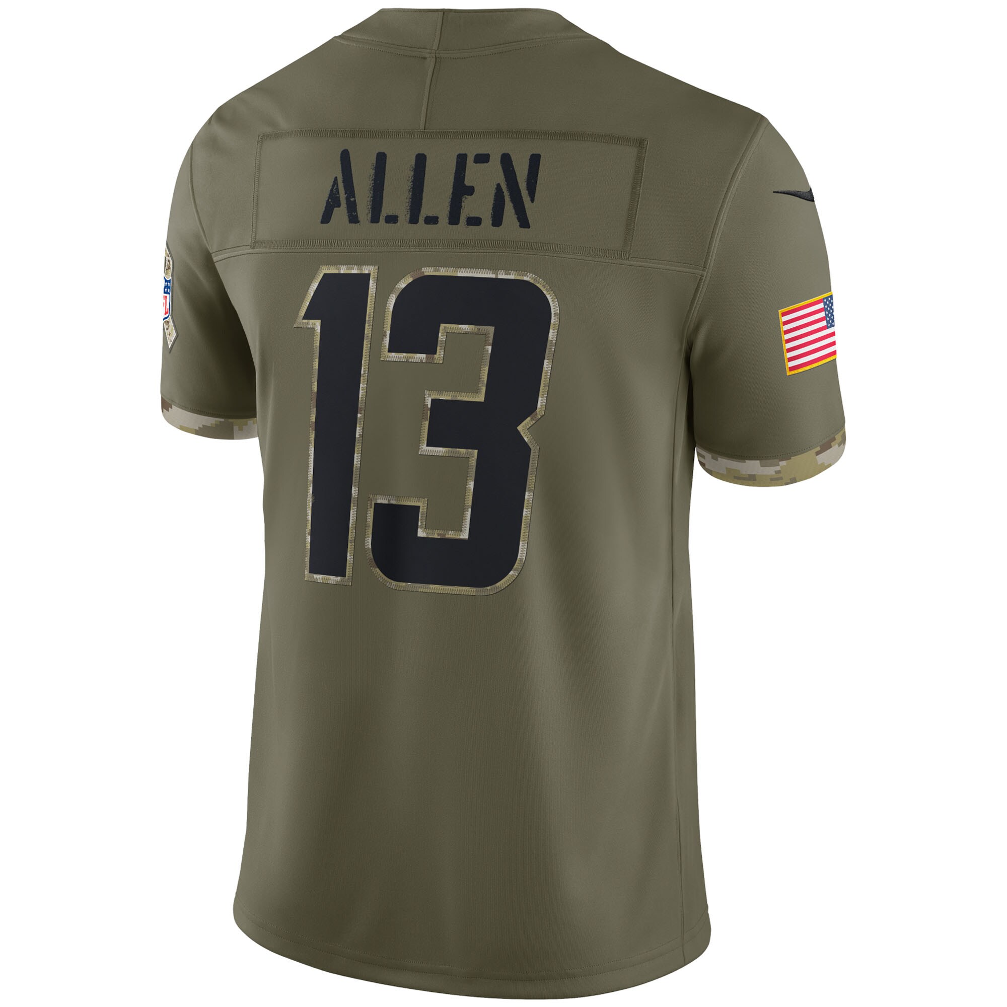 Keenan Allen Los Angeles Chargers2022 Salute To Service Limited Jersey - Olive