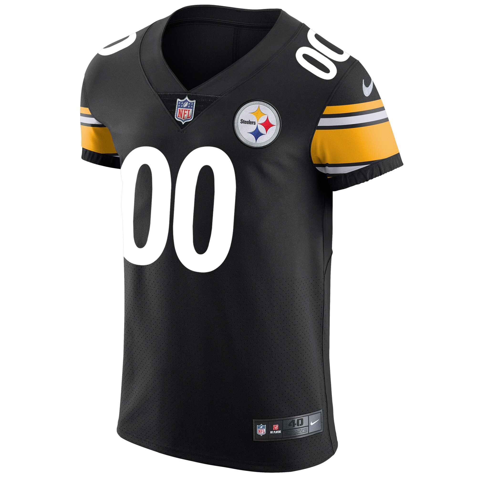 Pittsburgh SteelersVapor Untouchable Custom Elite Jersey - Black