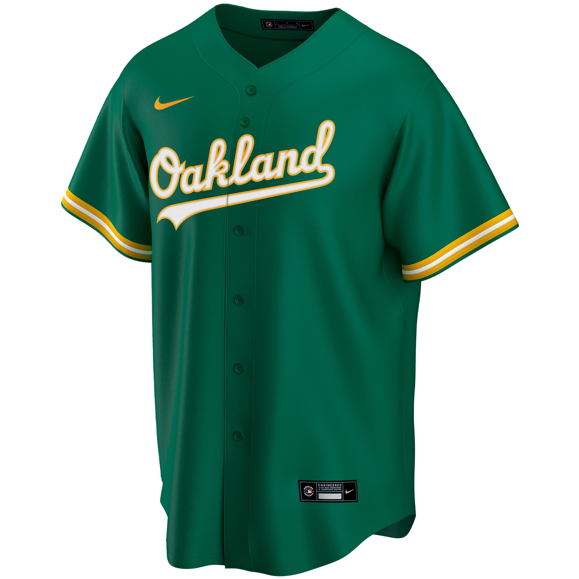 Oakland AthleticsYouth Alternate Replica Team Jersey - Kelly Green