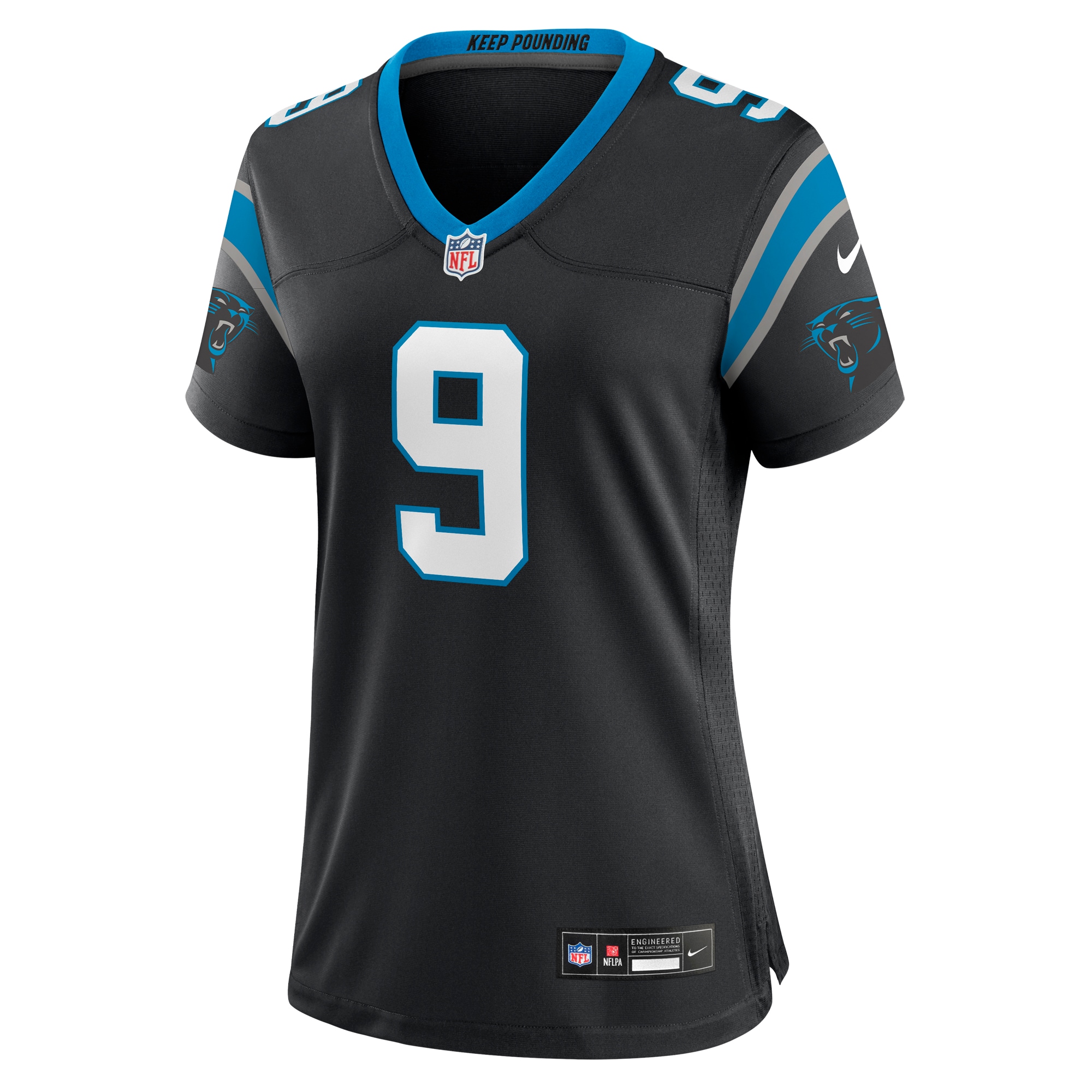 Bryce Young Carolina Panthers Women's Team Game Jersey - Black