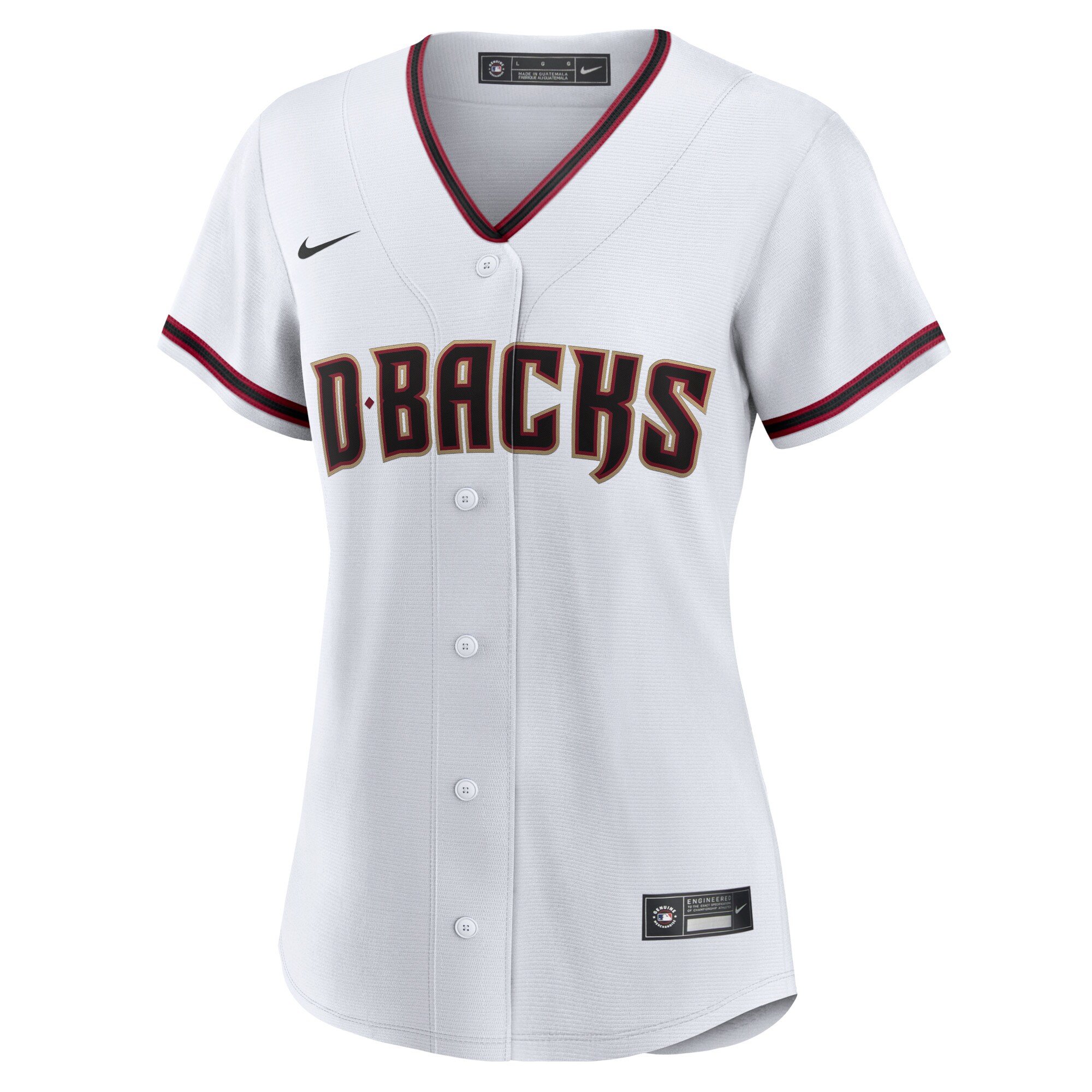 Arizona Diamondbacks Women's Home Blank Replica Jersey - White