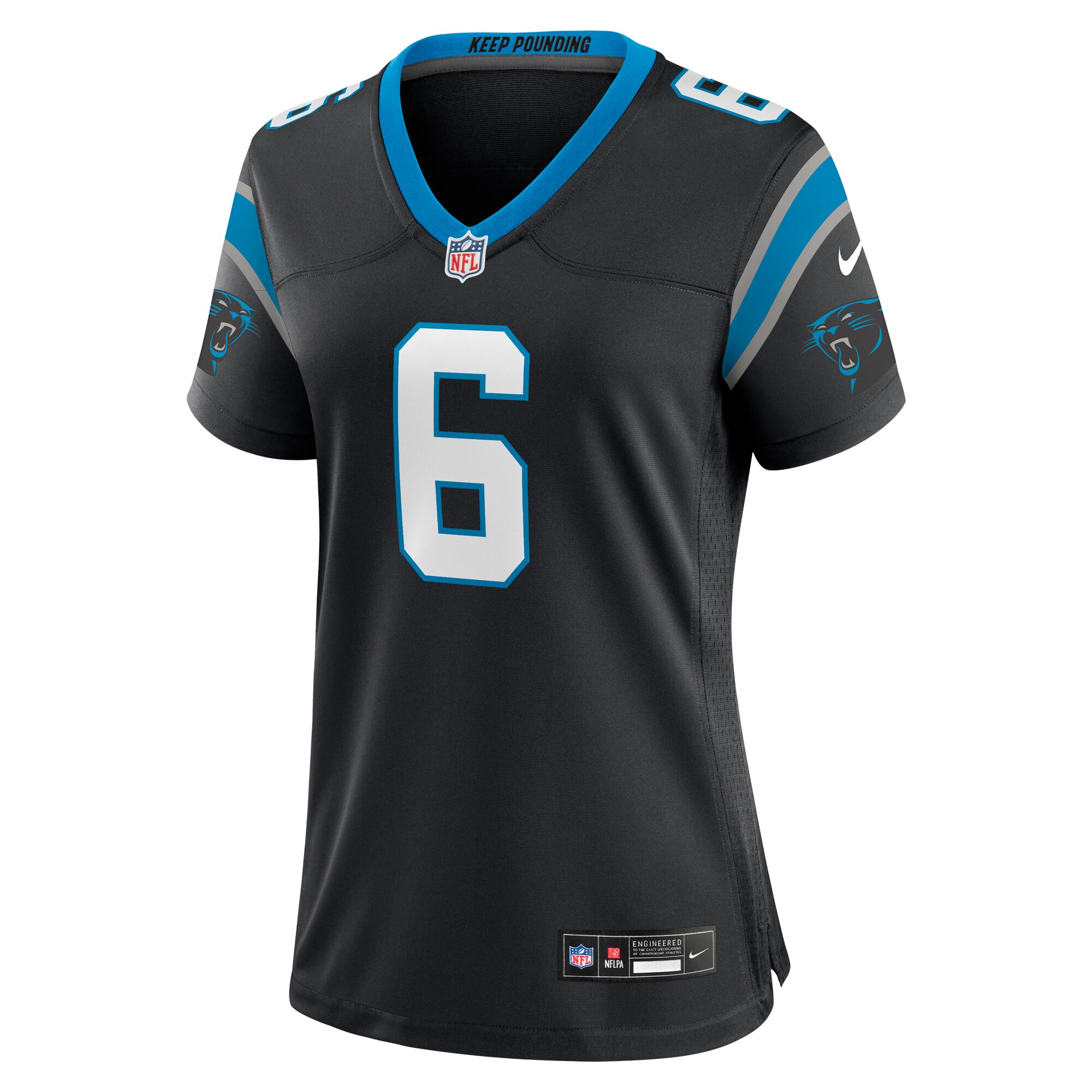 Miles Sanders Carolina Panthers Women's Team Game Jersey - Black