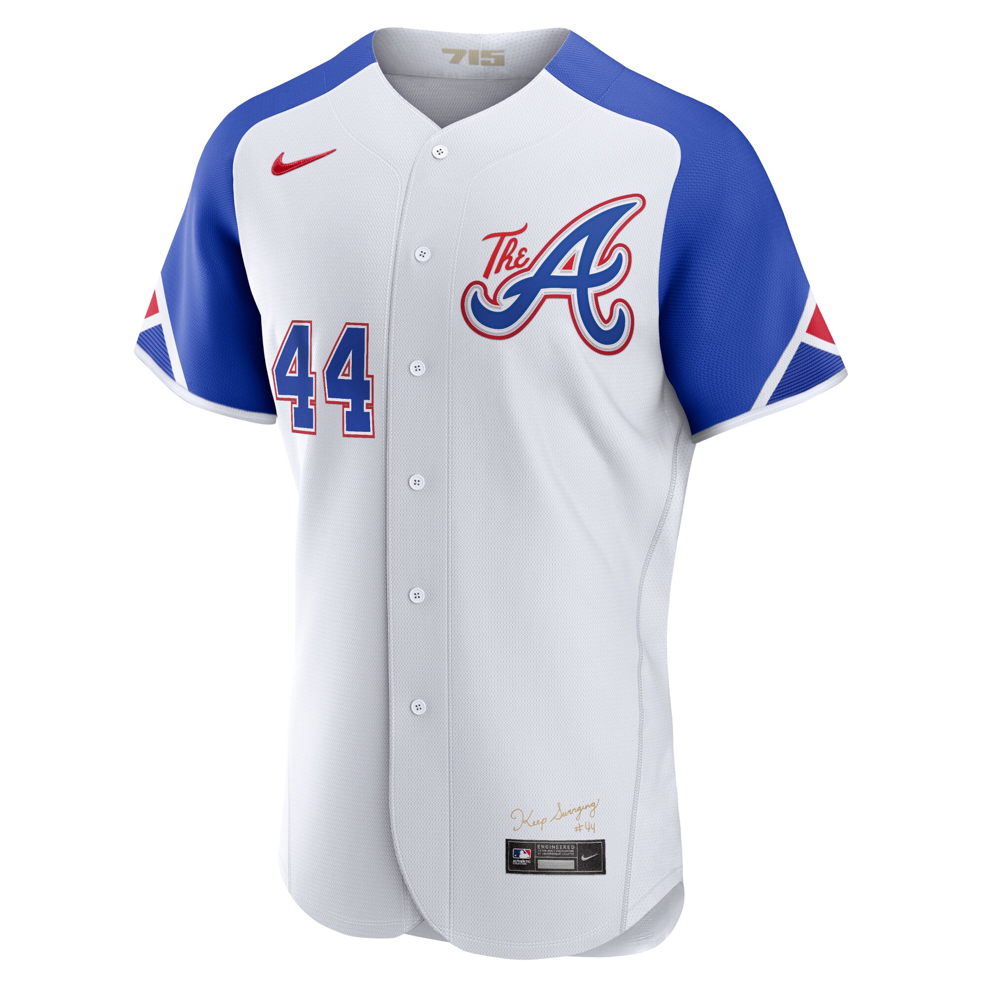 Hank Aaron Atlanta Braves2023 City Connect Authentic Player Jersey - White