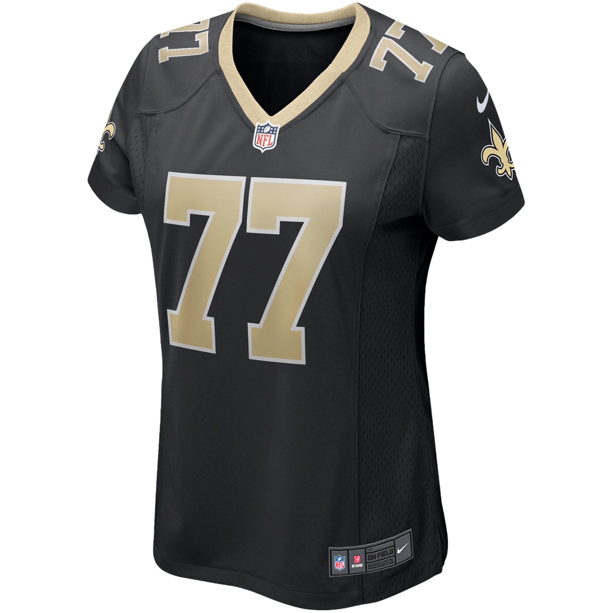 Carl Nicks New Orleans Saints Women's Game Retired Player Jersey - Black