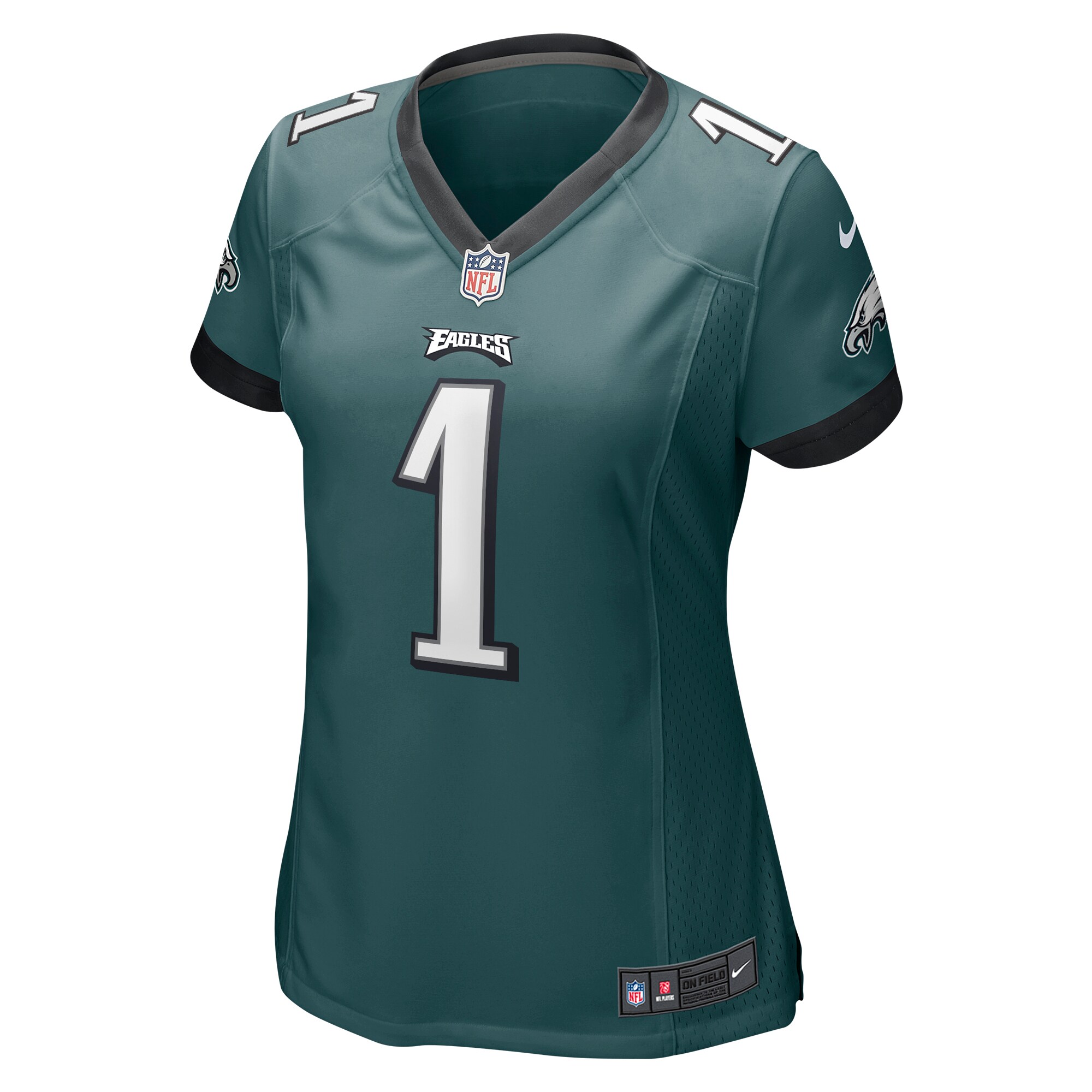 Number 1 Mom Philadelphia Eagles Women's Game Jersey - Midnight Green