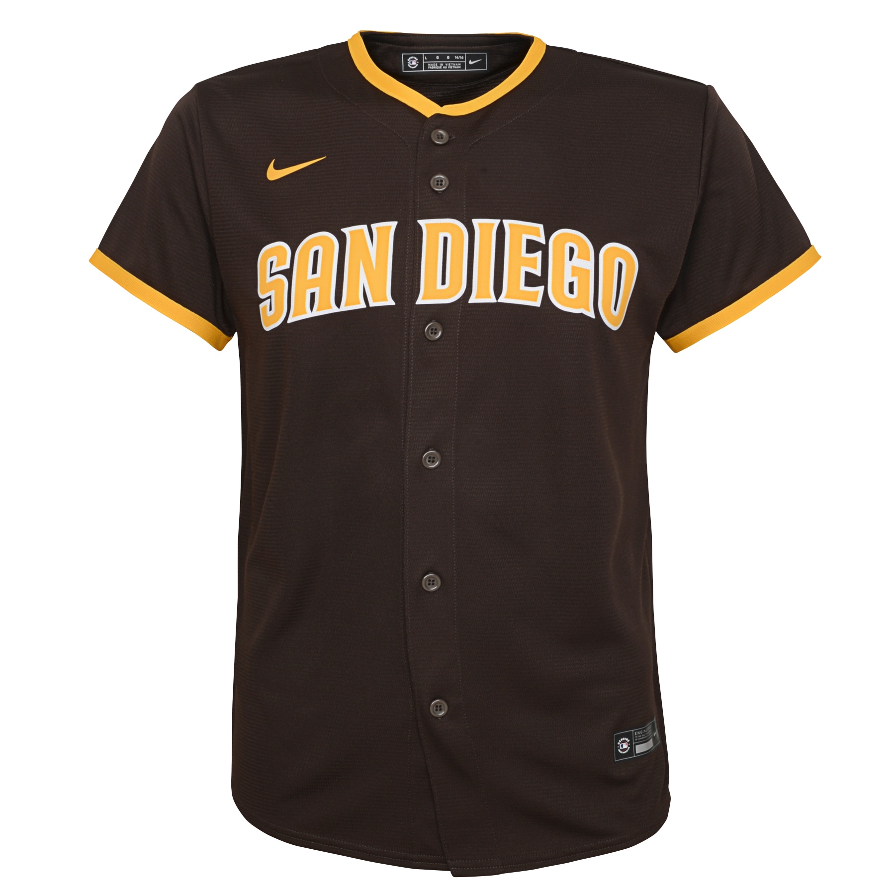 Manny Machado San Diego PadresYouth Alternate Replica Player Jersey - Brown