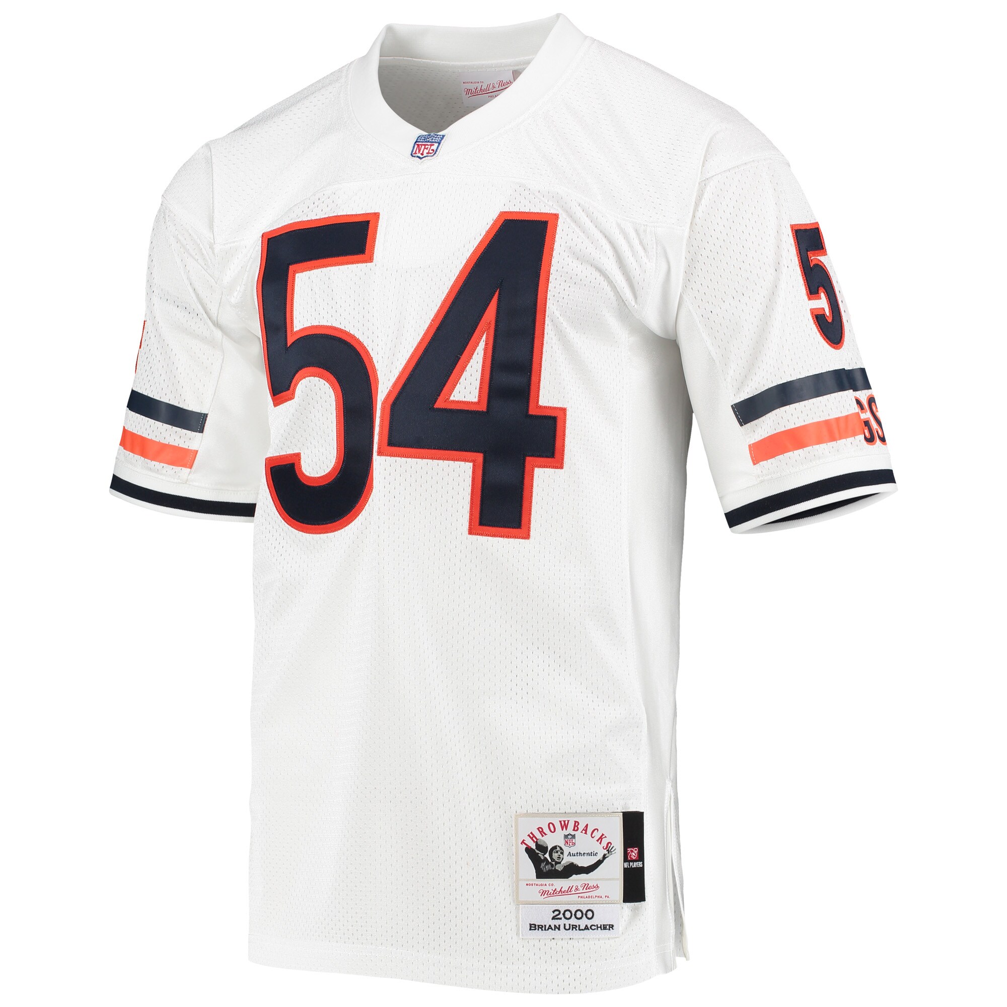 Brian Urlacher Chicago Bears Mitchell & Ness 2000 Authentic Throwback Retired Player Jersey - White