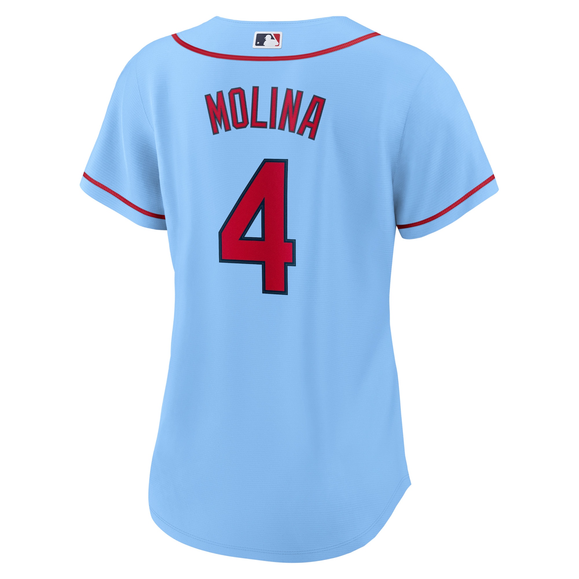 Yadier Molina St. Louis Cardinals Women's Alternate Replica Player Jersey - Light Blue