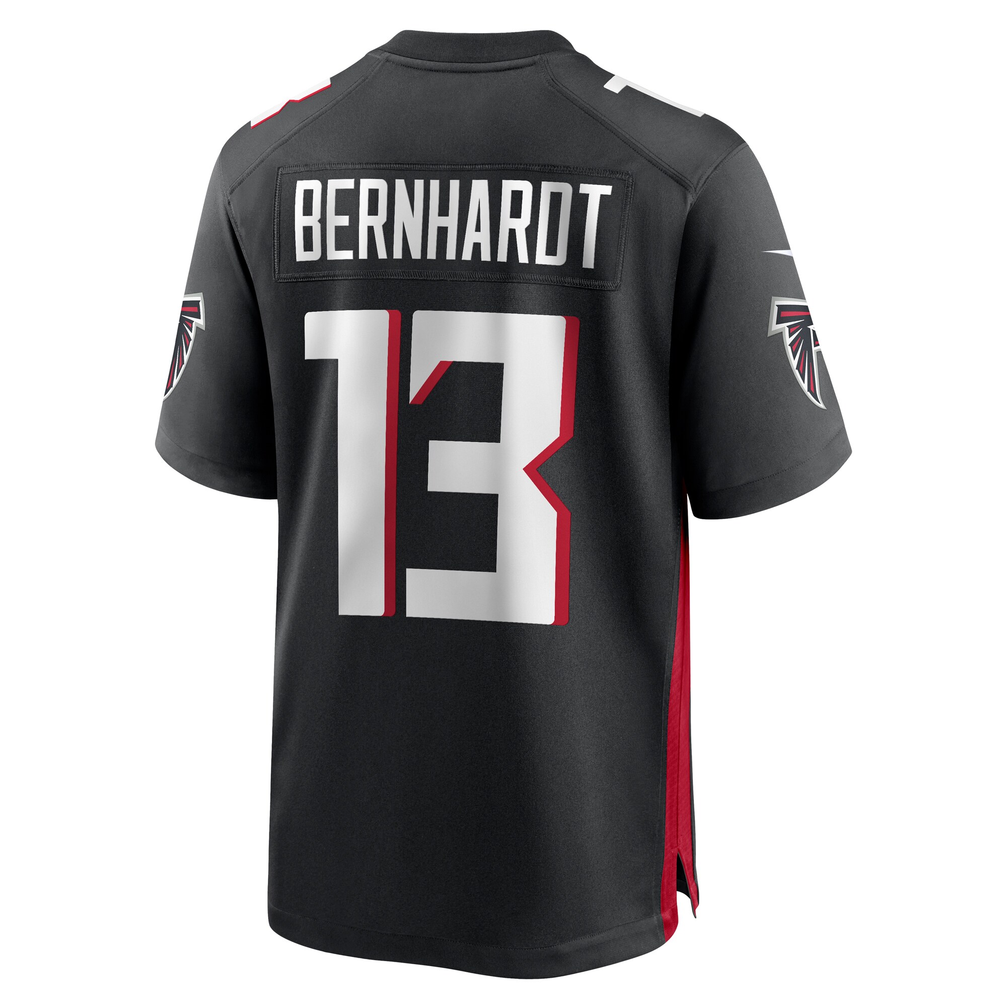 Jared Bernhardt Atlanta FalconsPlayer Game Jersey - Black