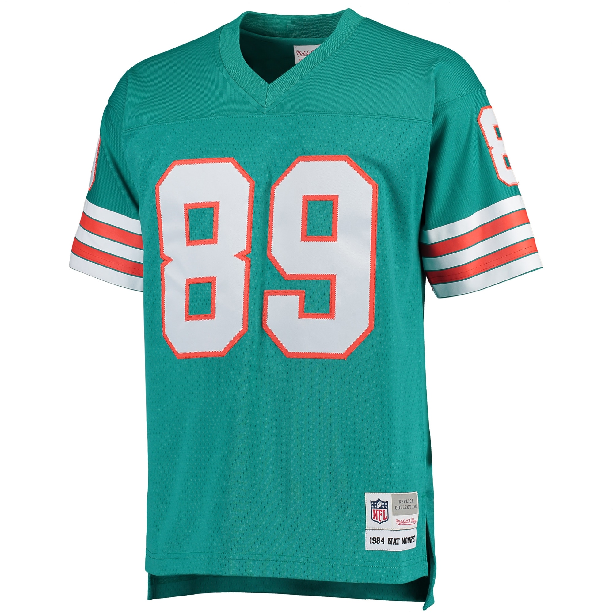 Nat Moore Miami Dolphins Mitchell & Ness 1984 Retired Player Legacy Replica Jersey - Aqua