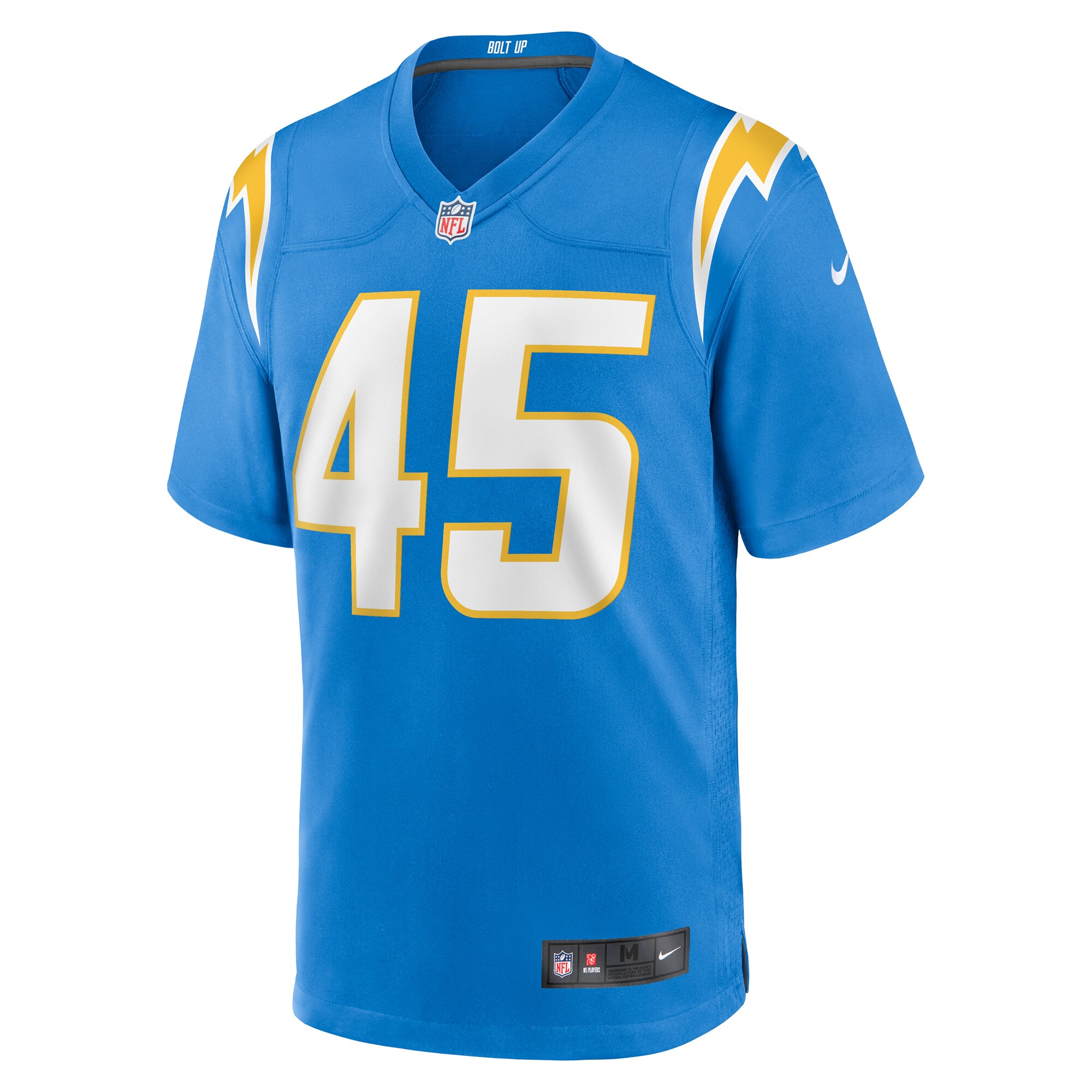 Tuli Tuipulotu Los Angeles ChargersTeam Game Jersey - Powder Blue