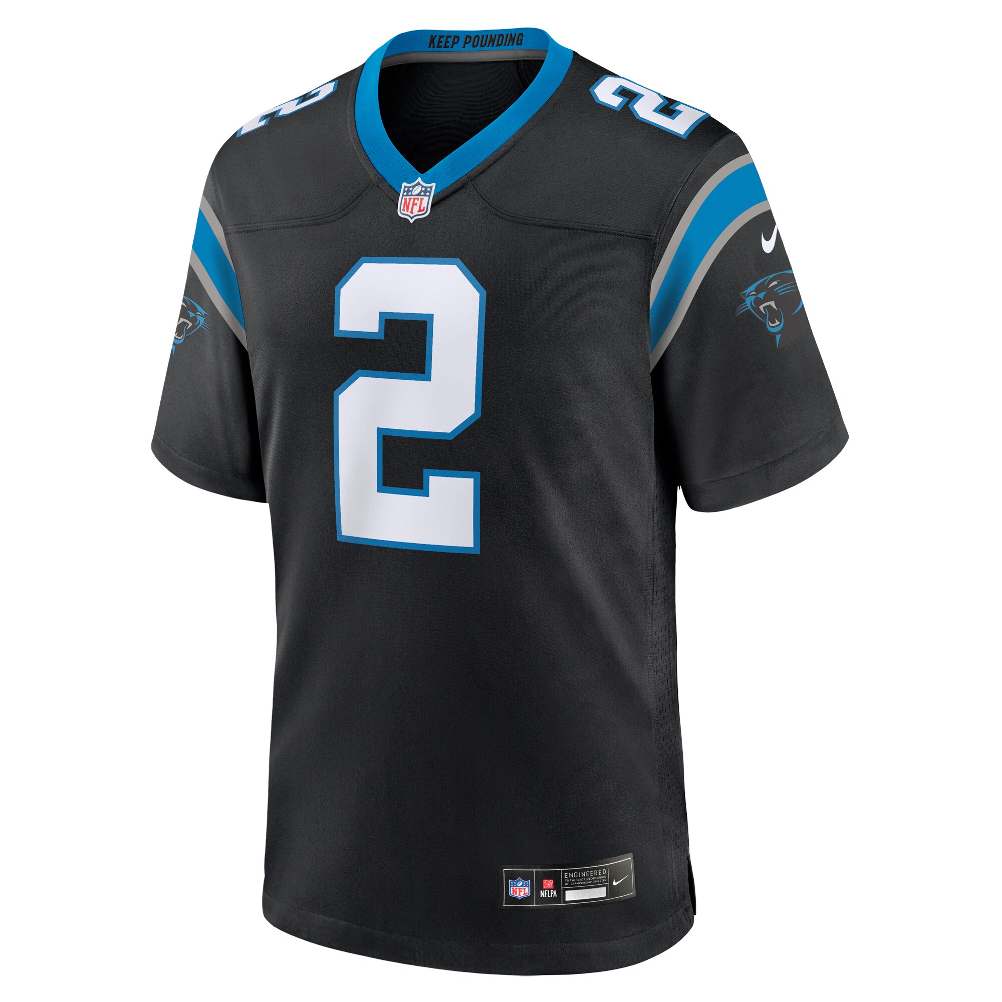 Matt Corral Carolina PanthersTeam Game Jersey - Black
