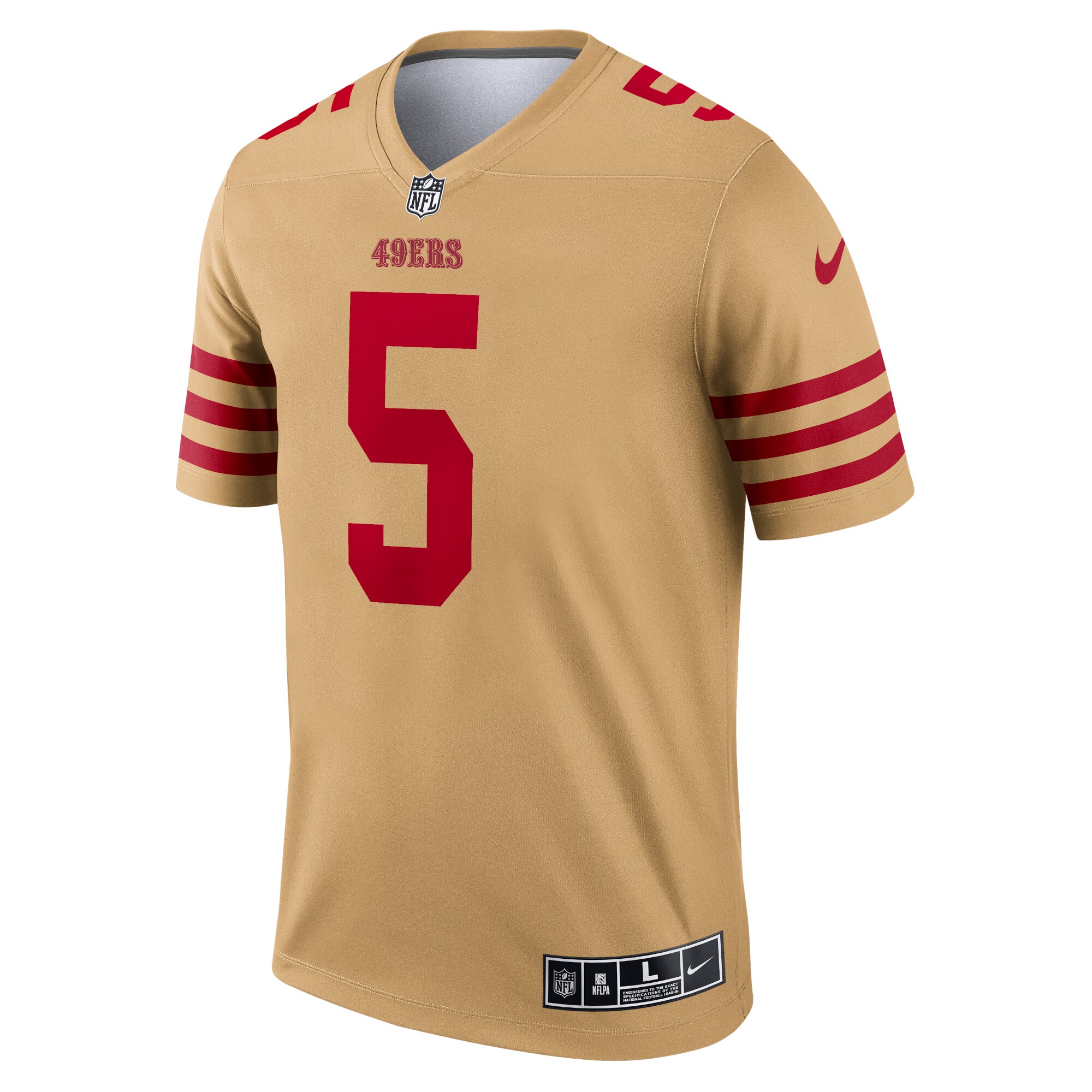Trey Lance San Francisco 49ersInverted Legend Jersey - Gold
