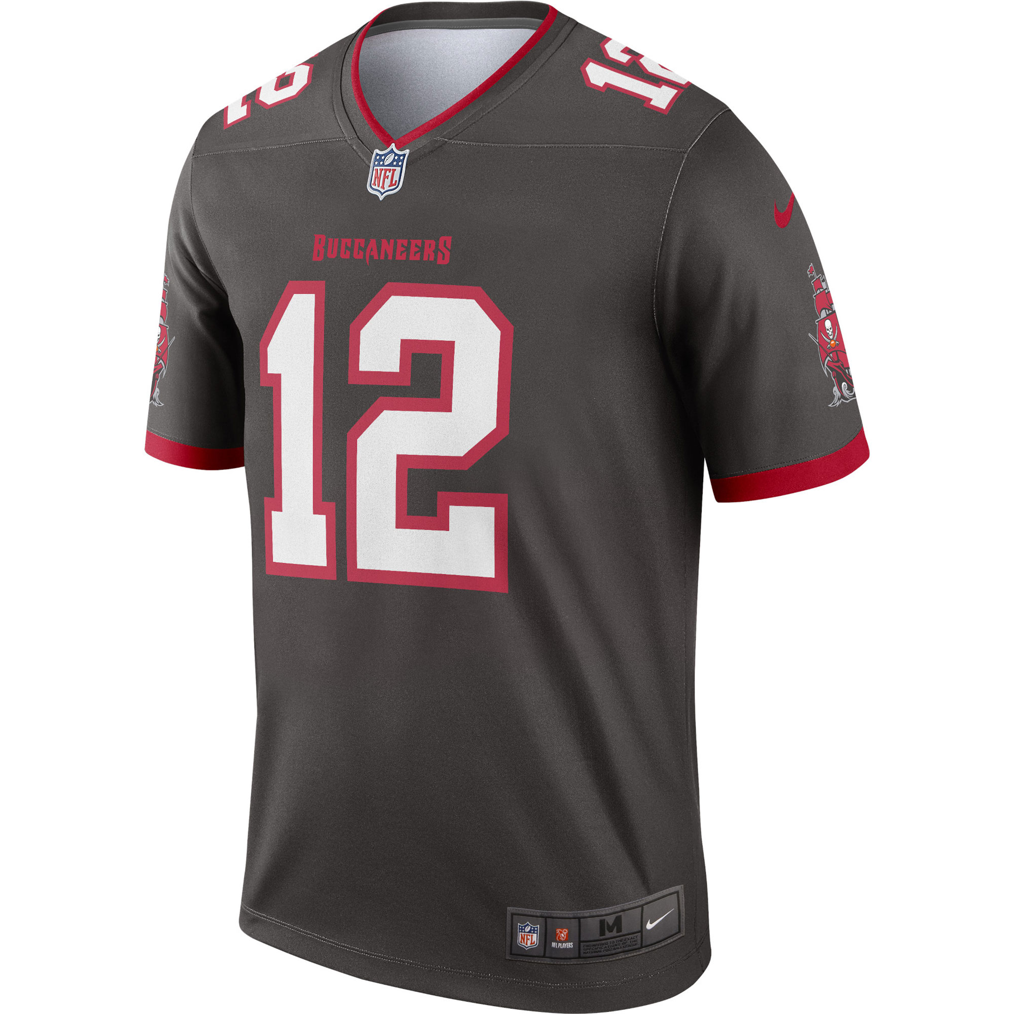 Tom Brady Tampa Bay BuccaneersAlternate Legend Jersey - Pewter