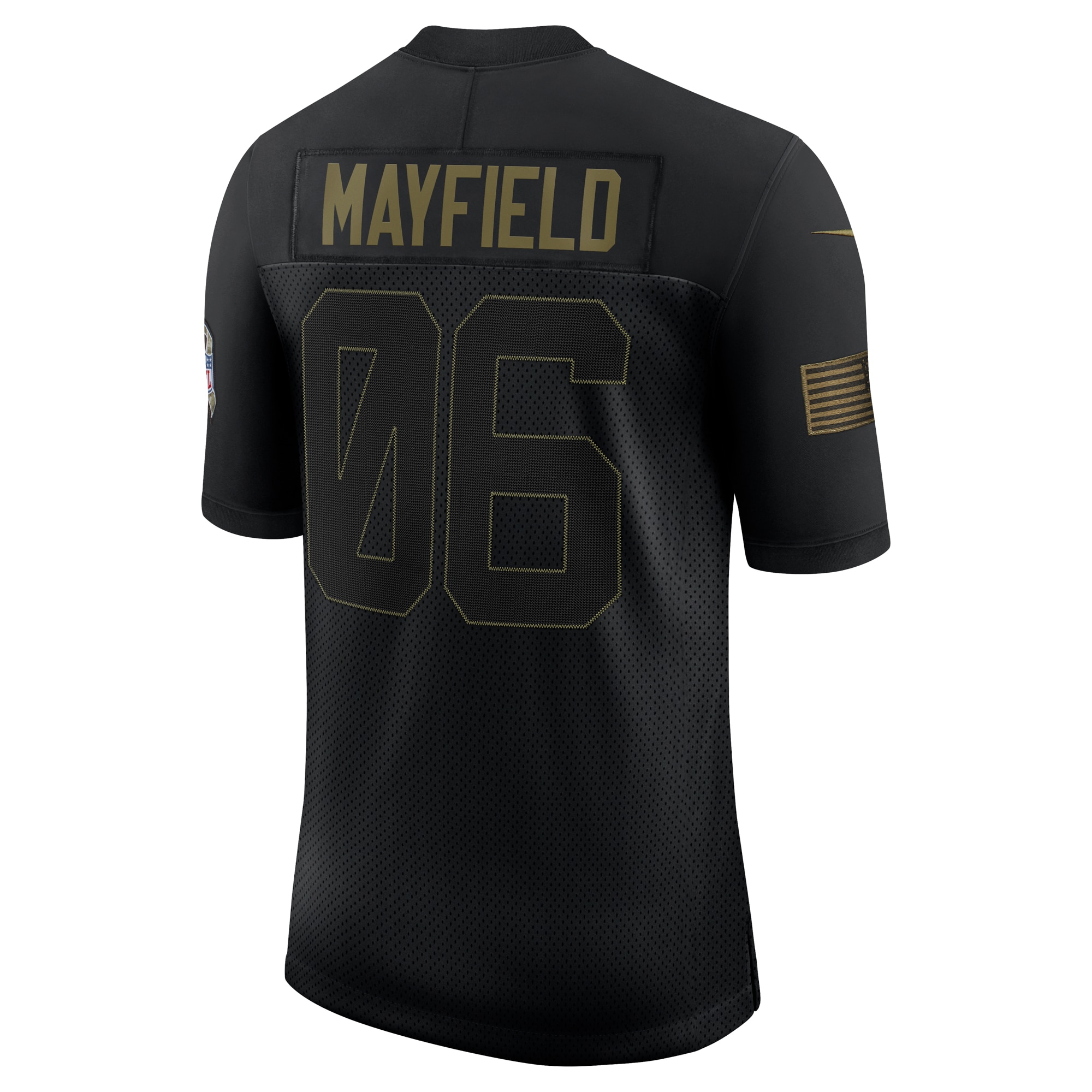 Baker Mayfield Cleveland Browns2020 Salute To Service Limited Jersey - Black