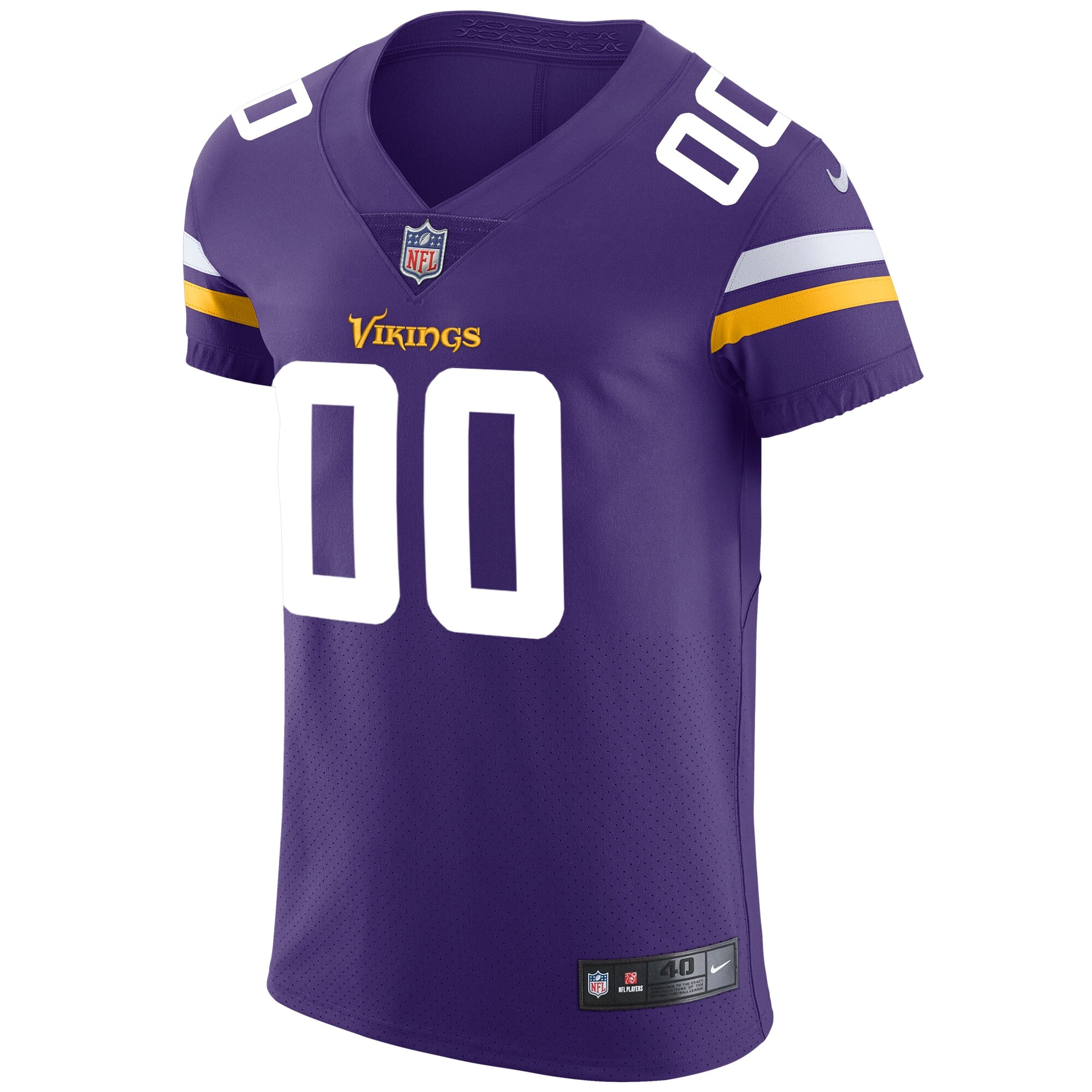 Minnesota VikingsVapor Untouchable Custom Elite Jersey - Purple