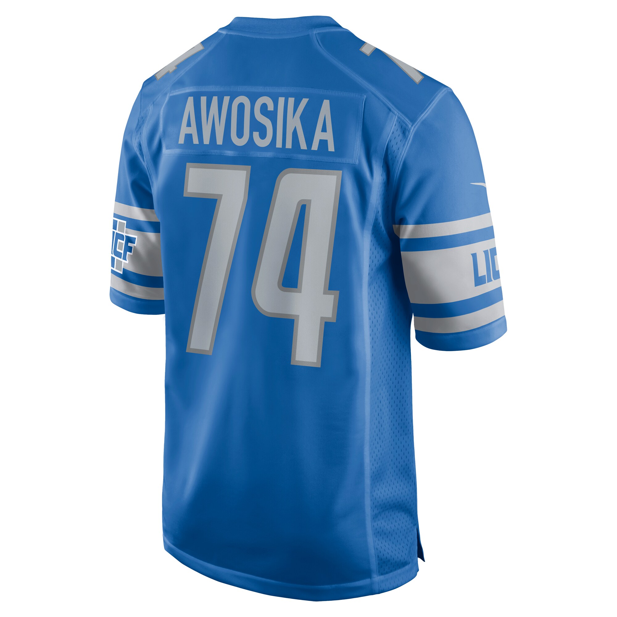 Kayode Awosika Detroit LionsHome Game Player Jersey - Blue