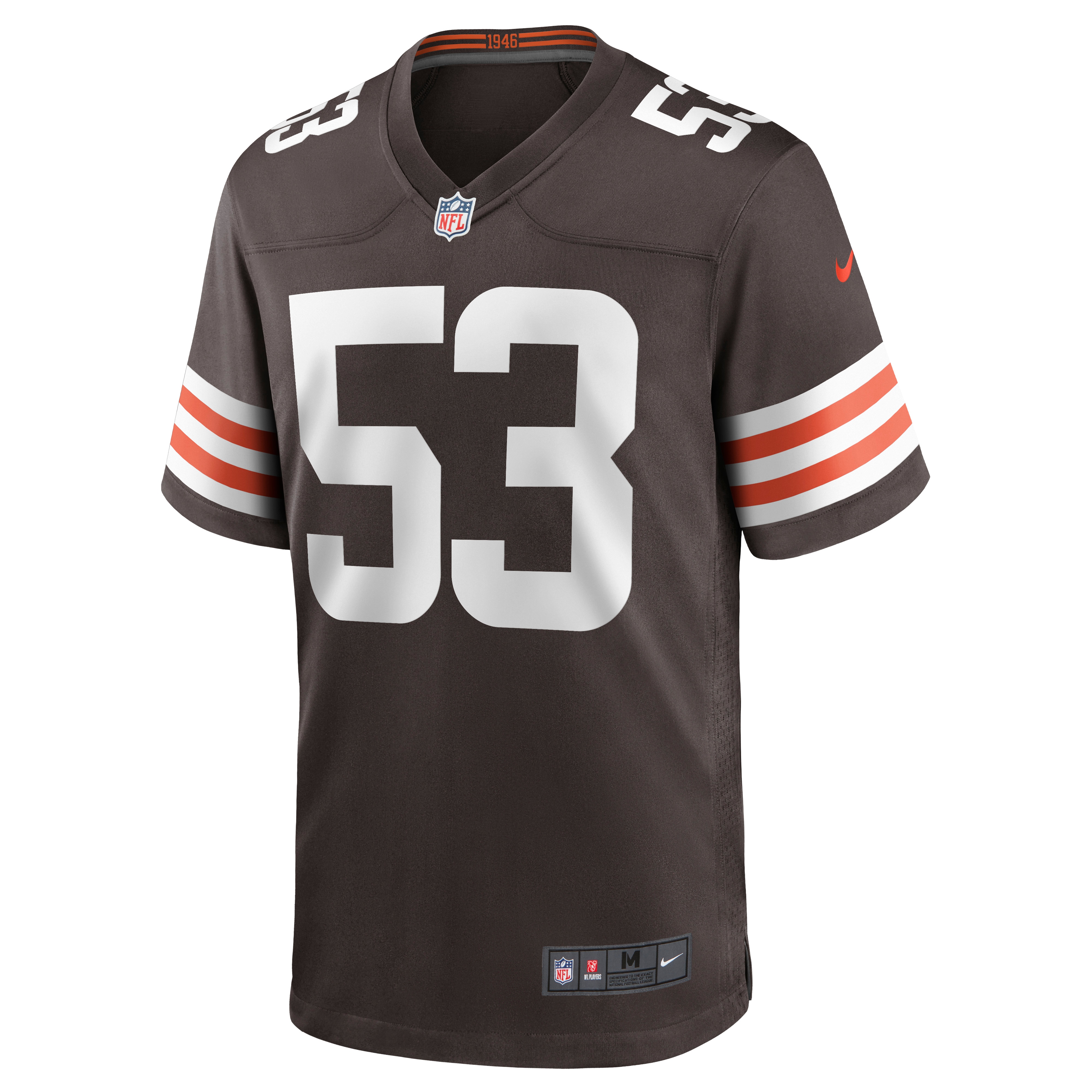 Nick Harris Cleveland BrownsGame Jersey - Brown