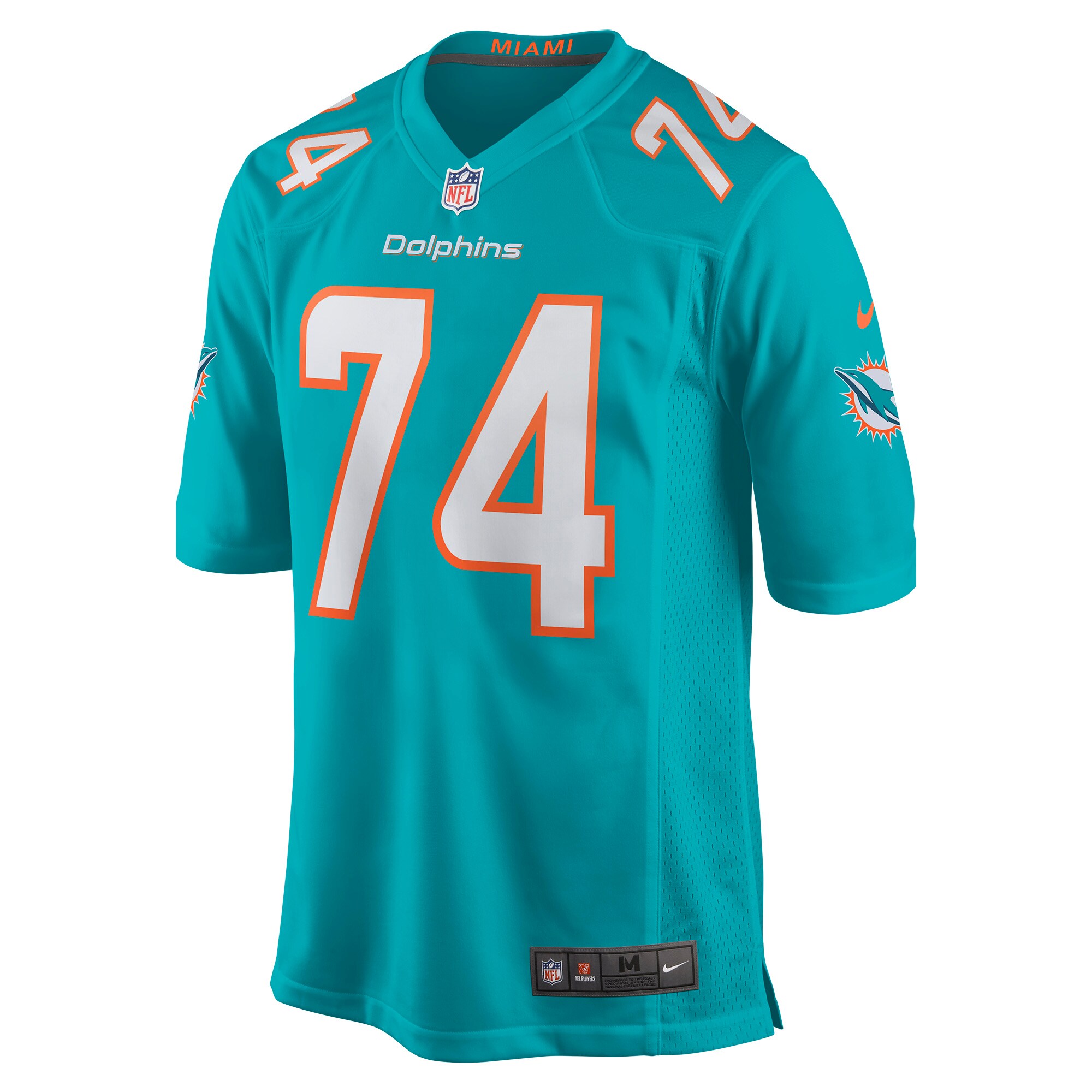 Liam Eichenberg Miami DolphinsGame Jersey - Aqua
