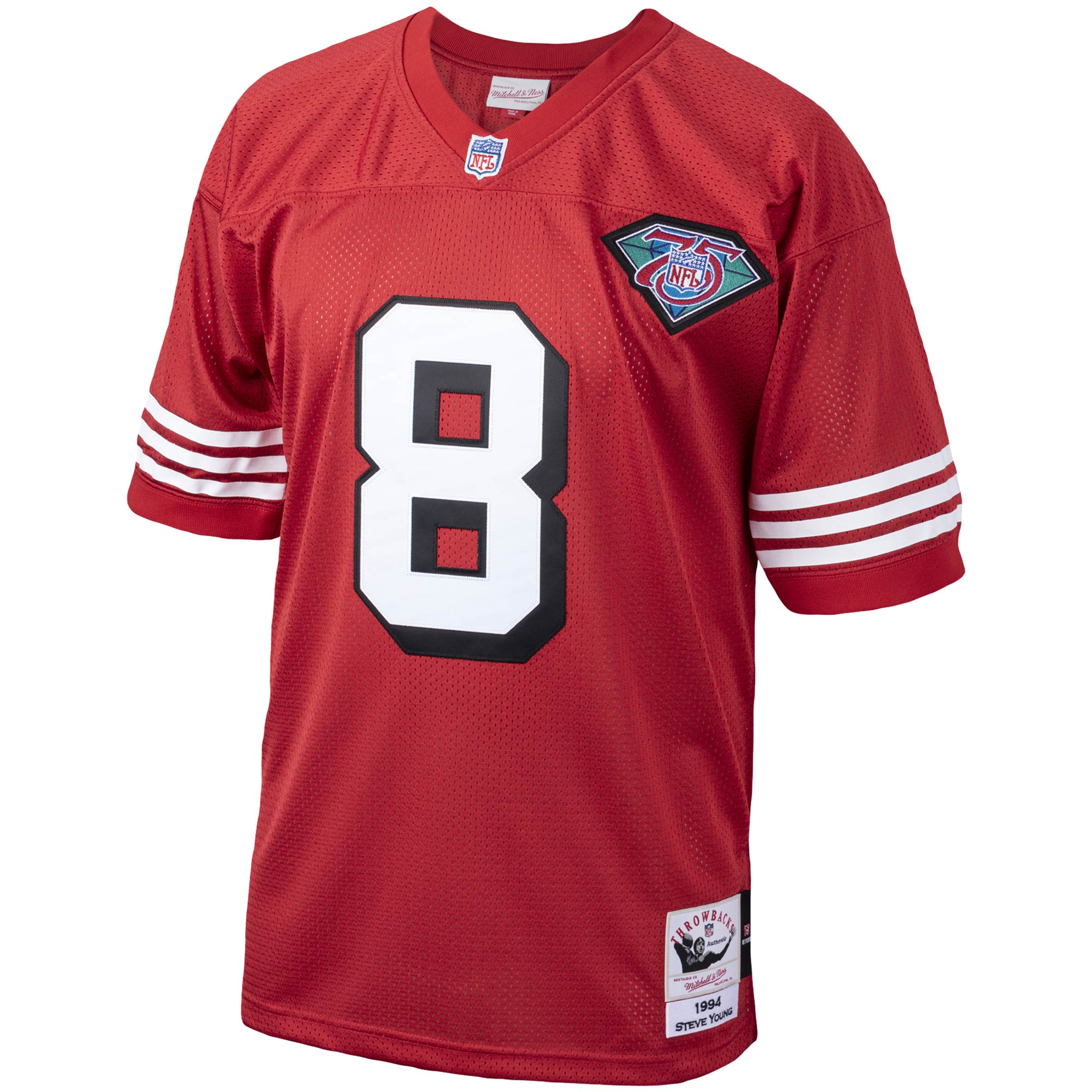 Steve Young San Francisco 49ers Mitchell & Ness 1994 Authentic Throwback Retired Player Jersey - Scarlet