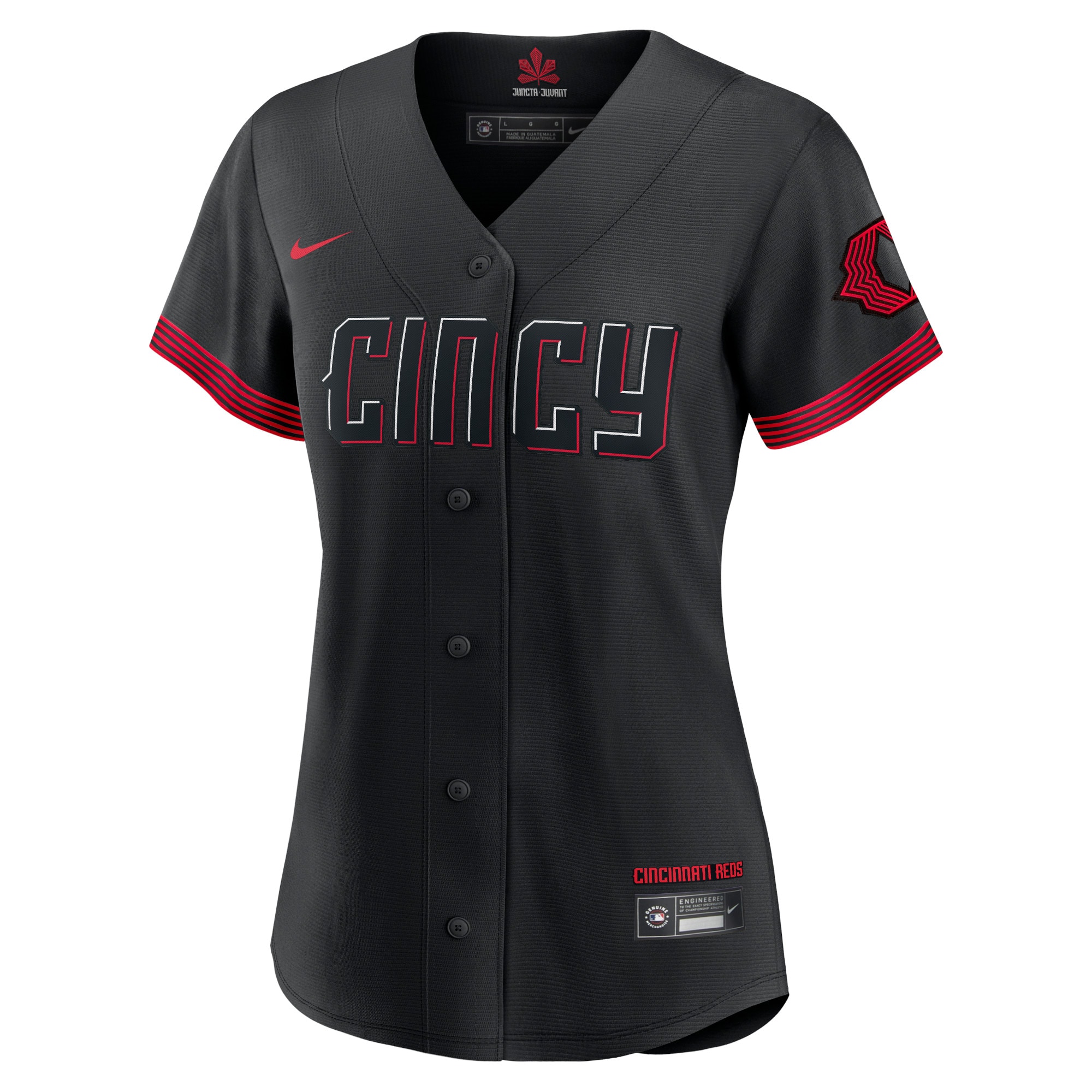 Cincinnati Reds Women's 2023 City Connect Replica Jersey - Black