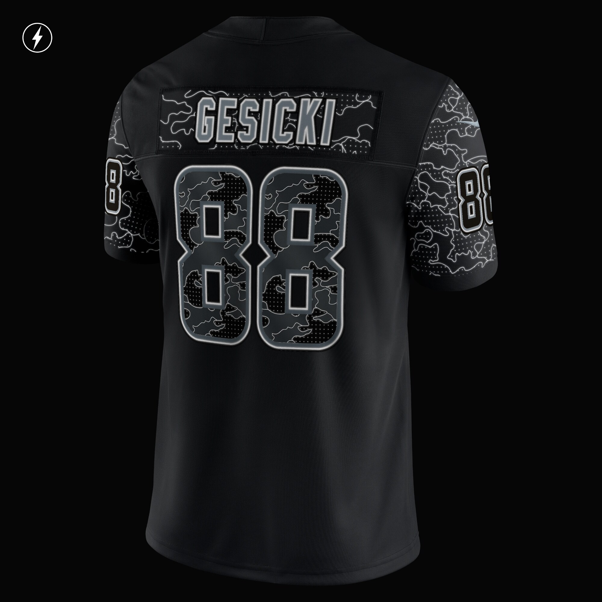 Mike Gesicki Miami DolphinsRFLCTV Limited Jersey - Black