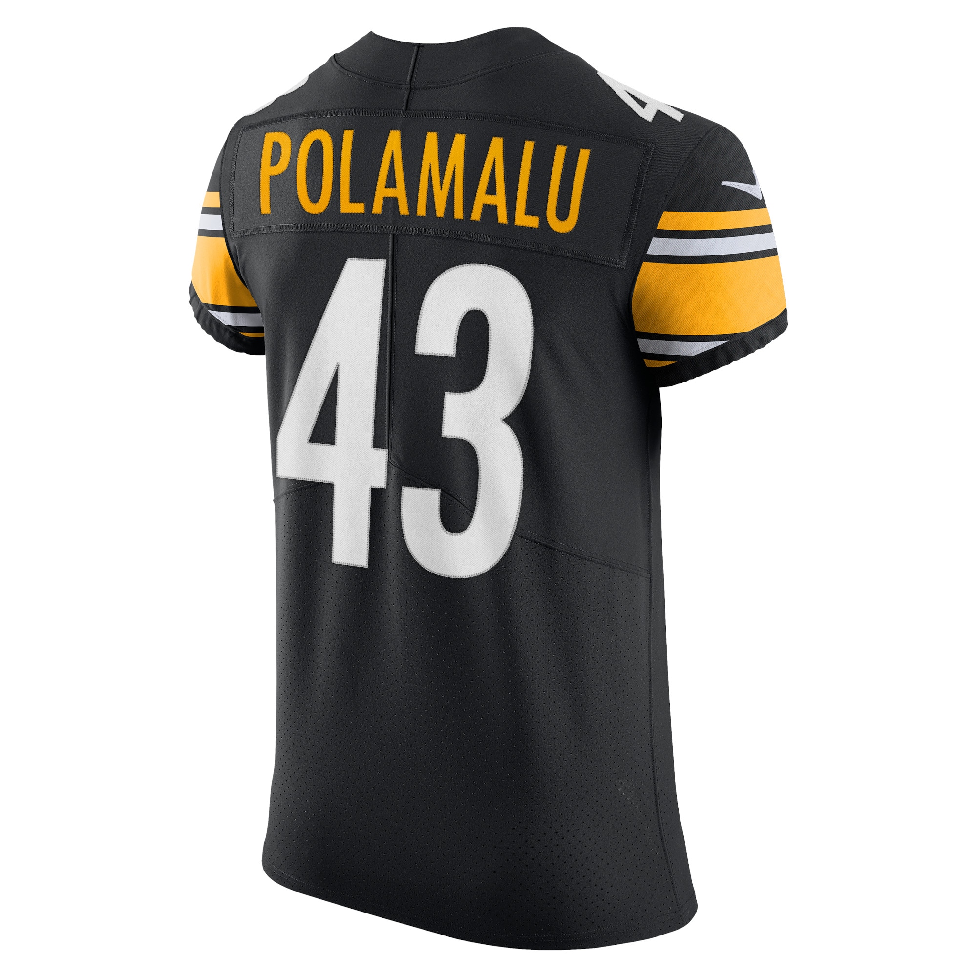 Troy Polamalu Pittsburgh SteelersRetired Player Elite Jersey - Black