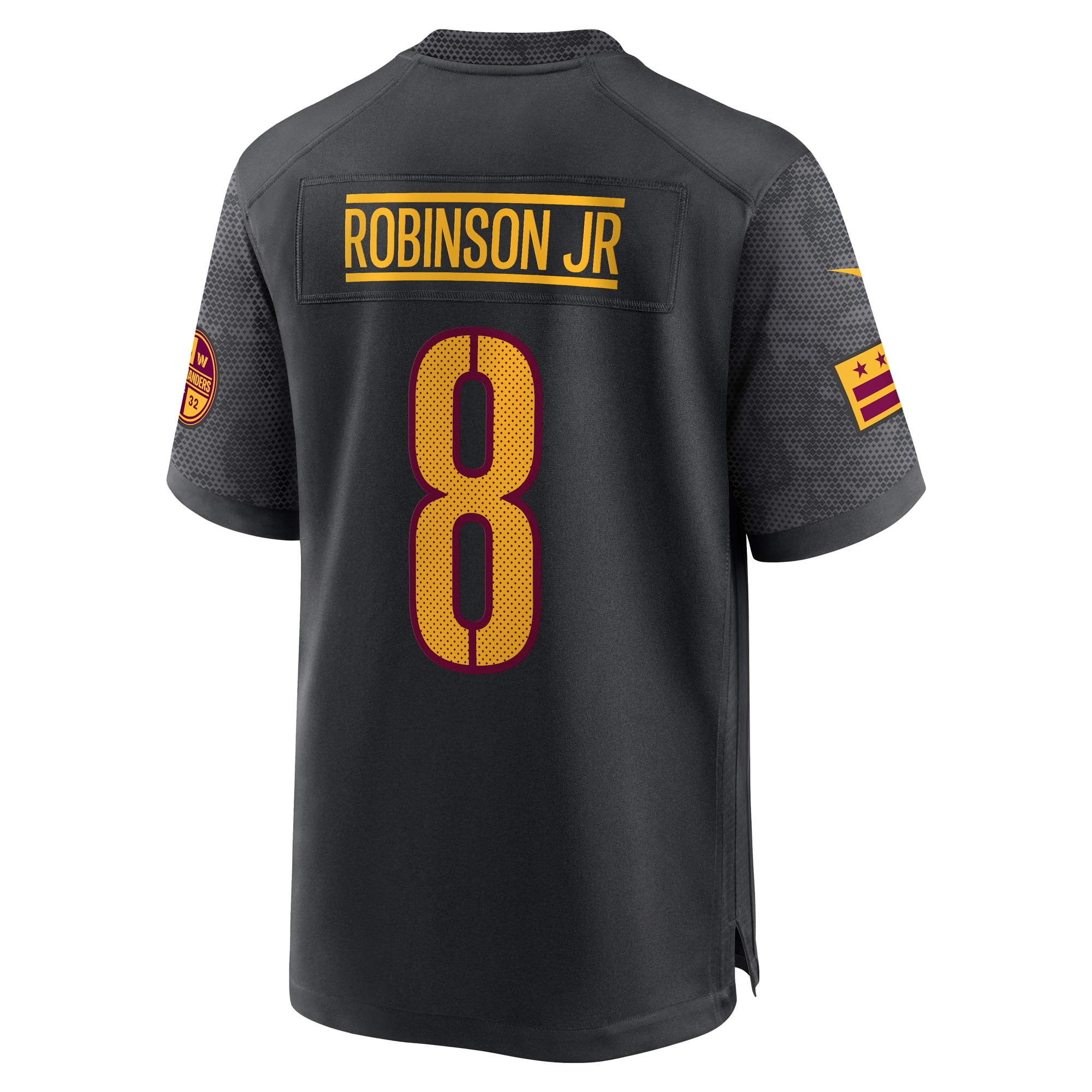 Brian Robinson Jr. Washington CommandersAlternate Game Jersey - Black