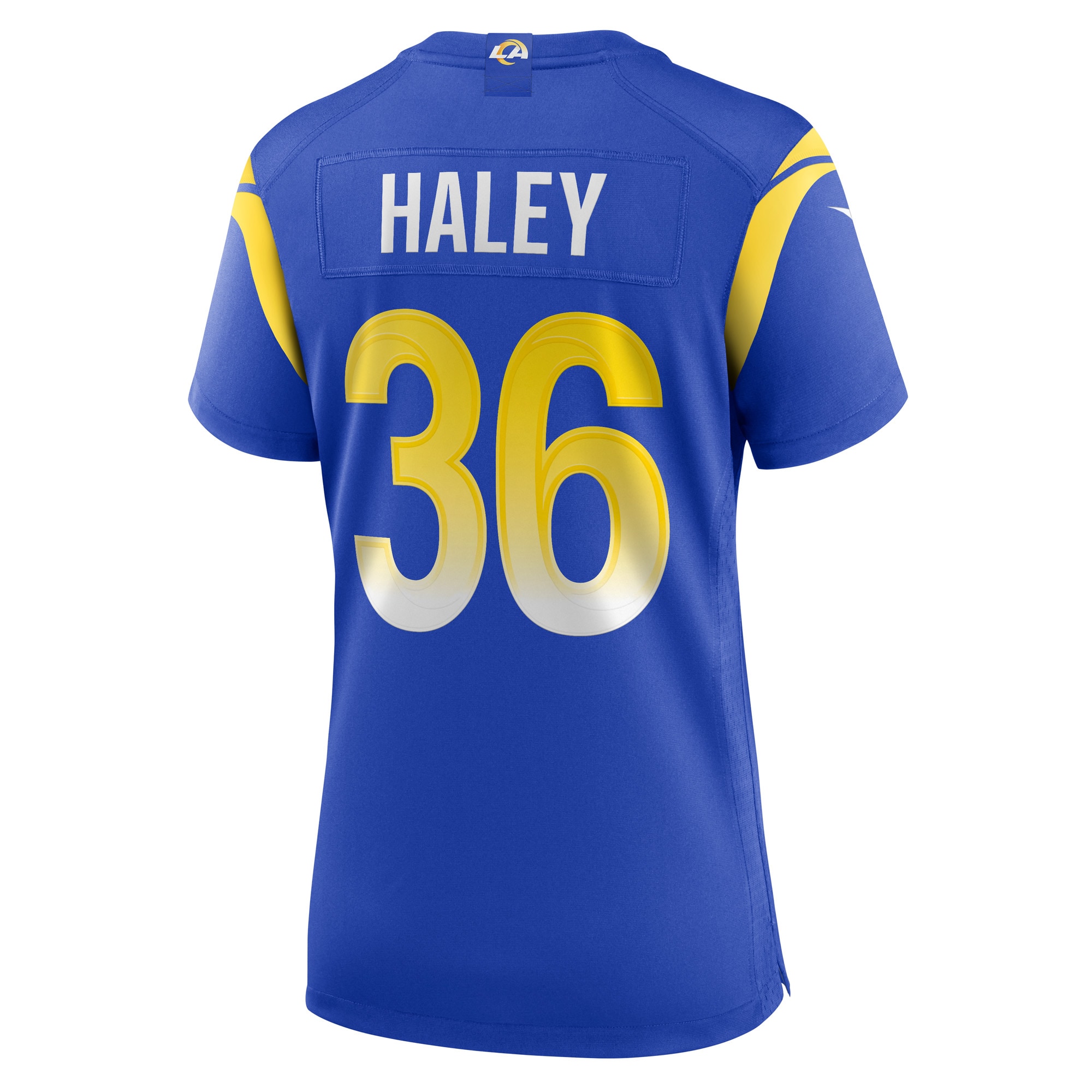 Grant Haley Los Angeles Rams Women's Game Player Jersey - Royal