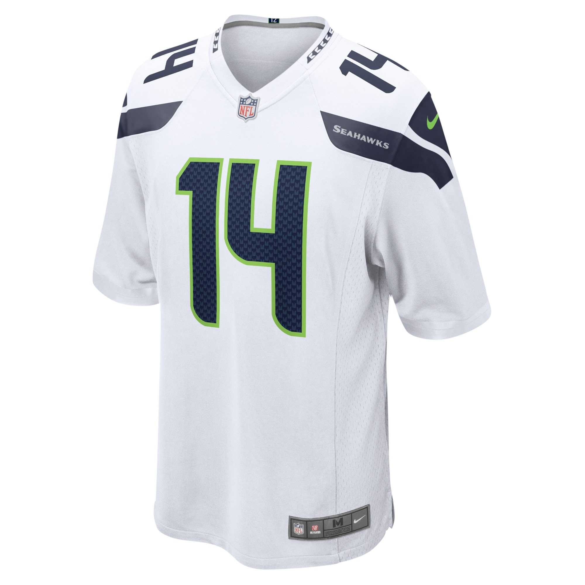DK Metcalf Seattle SeahawksGame Jersey - White